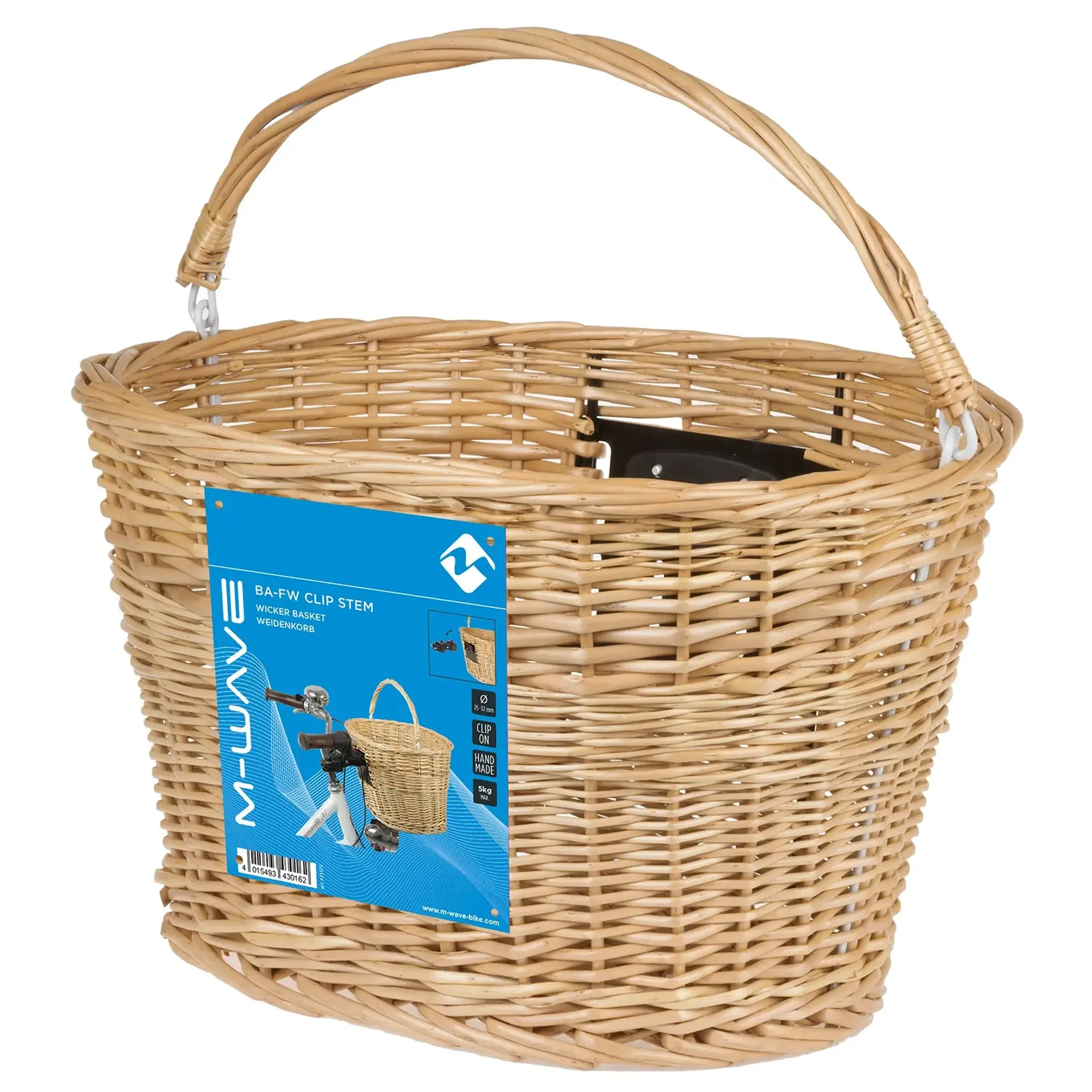 Coș bicicletă M-WAVE BA-FW Clip Stem handle bar basket