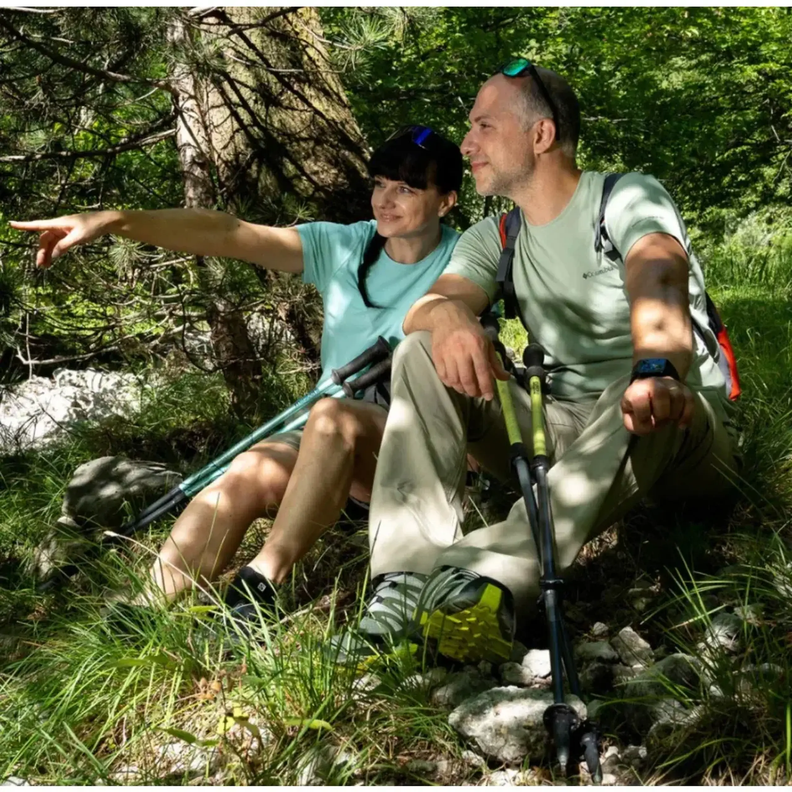 Bețe trekking Masters Scout Arctic Blue/Blue