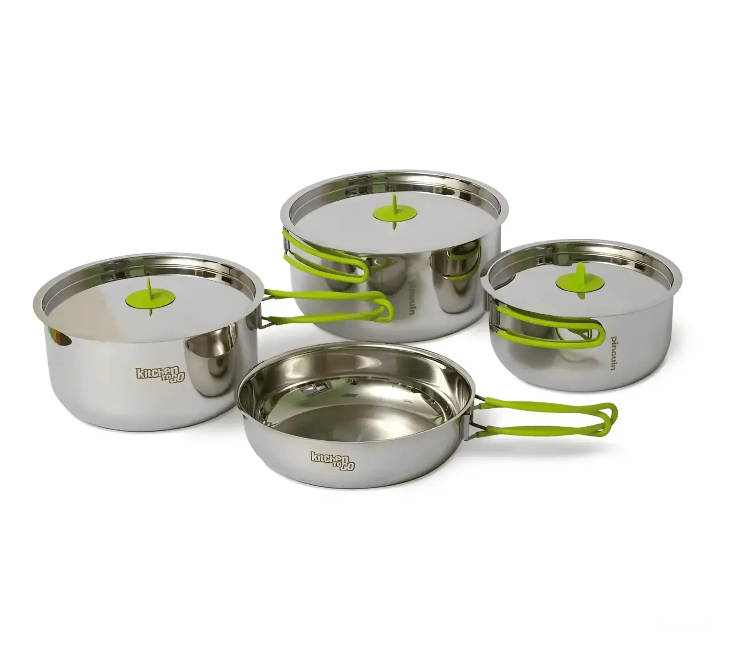 Set vase Pinguin Trio steel S