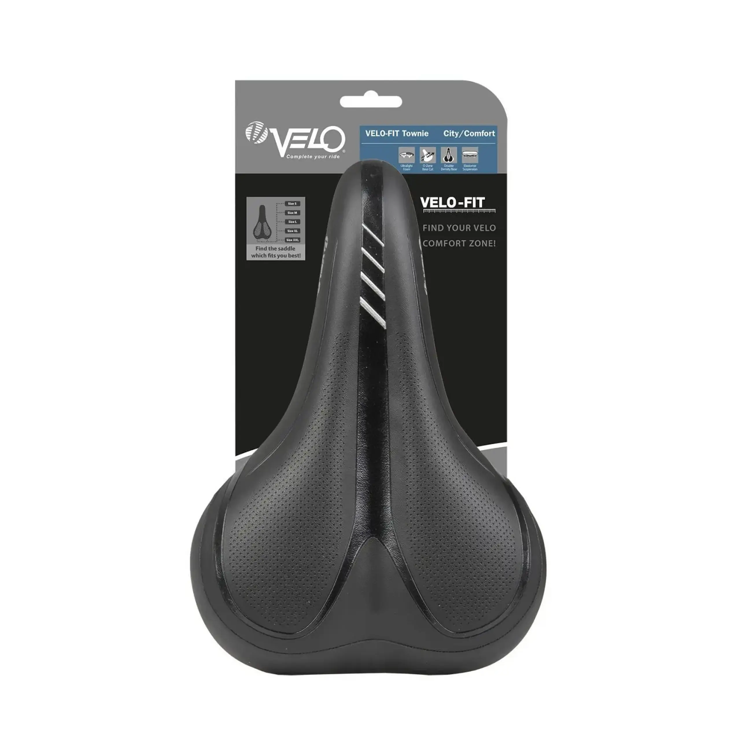 Scaun bicicleta VELO Velo-Fit Townie city/comfort L