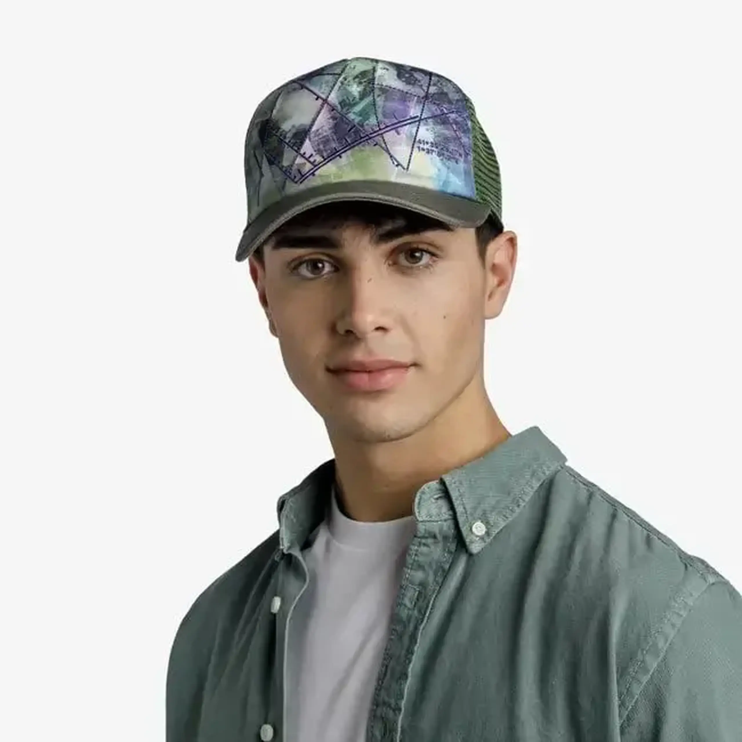 Chipiu Buff Trucker Cap Campast Green