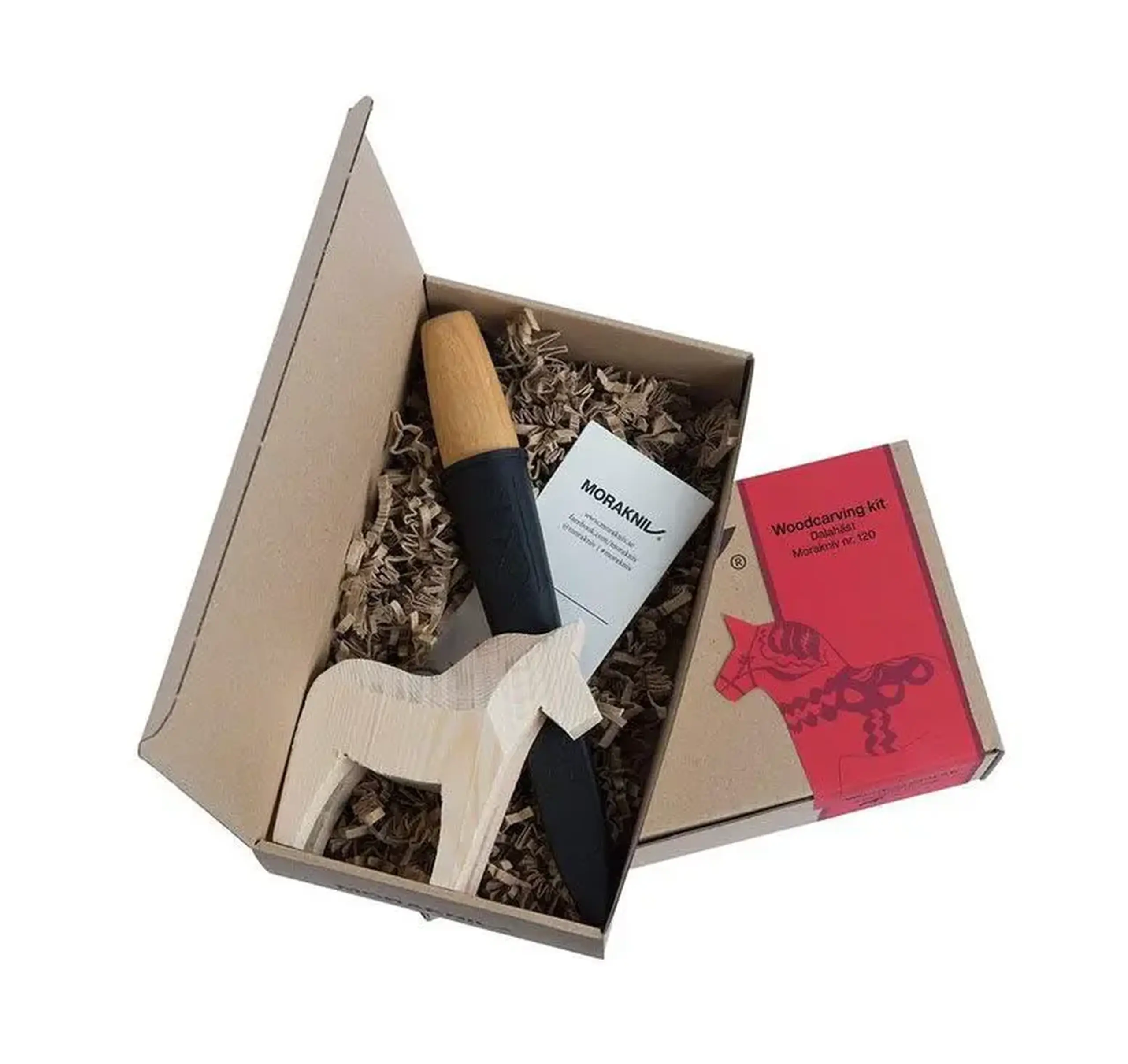 Set de sculptat în lemn Mora Woodcarving Kit Dalahorse 120