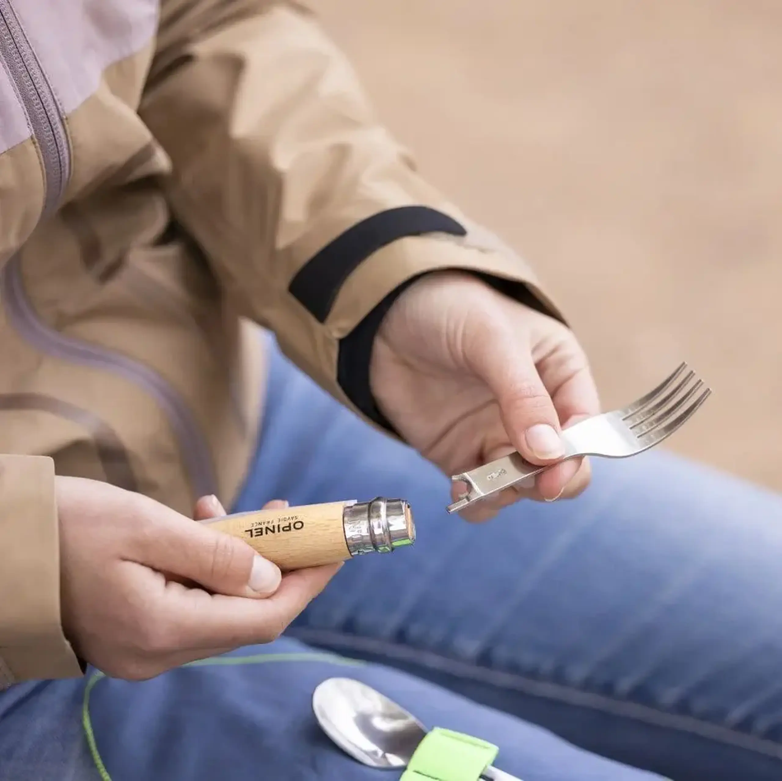 Set Opinel Picnic+ Cutlery Set №08 Folding Knife