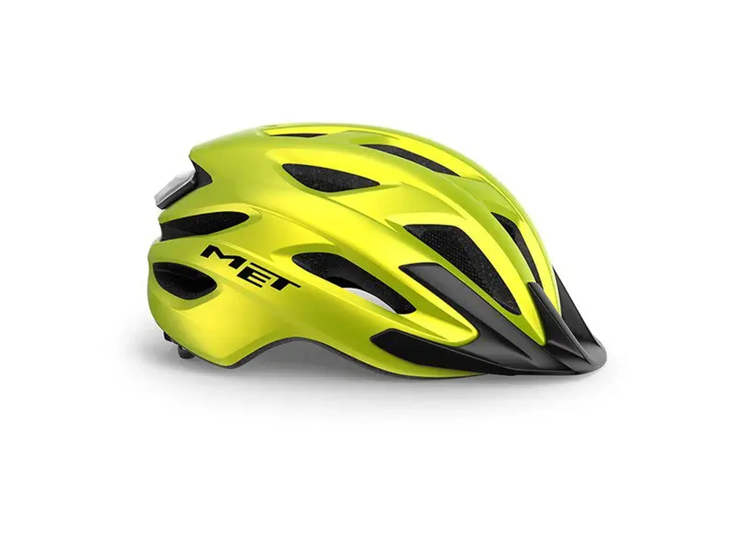 Cască ciclism Met Crossover lime yellow metallic