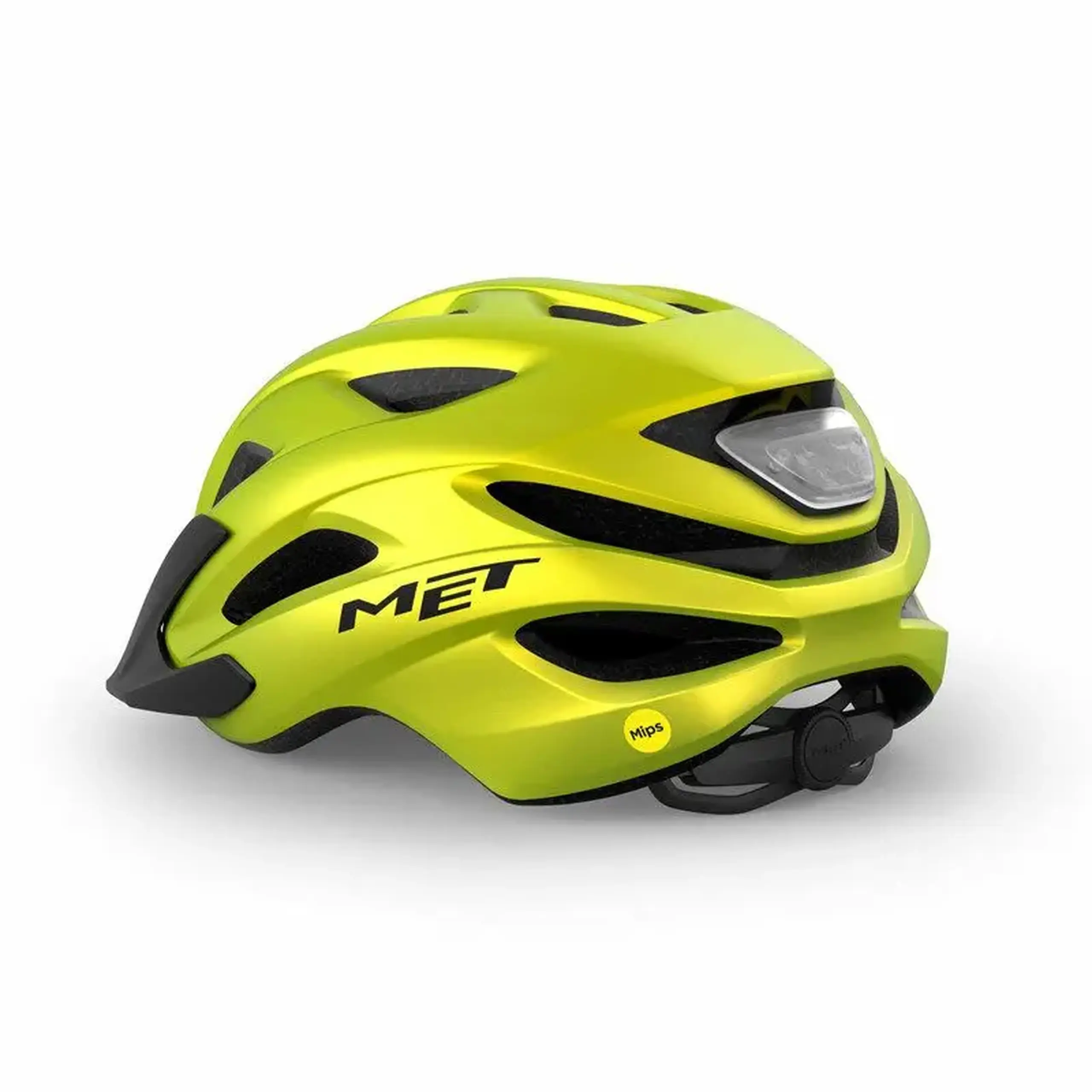 Cască ciclism Met Crossover lime yellow metallic