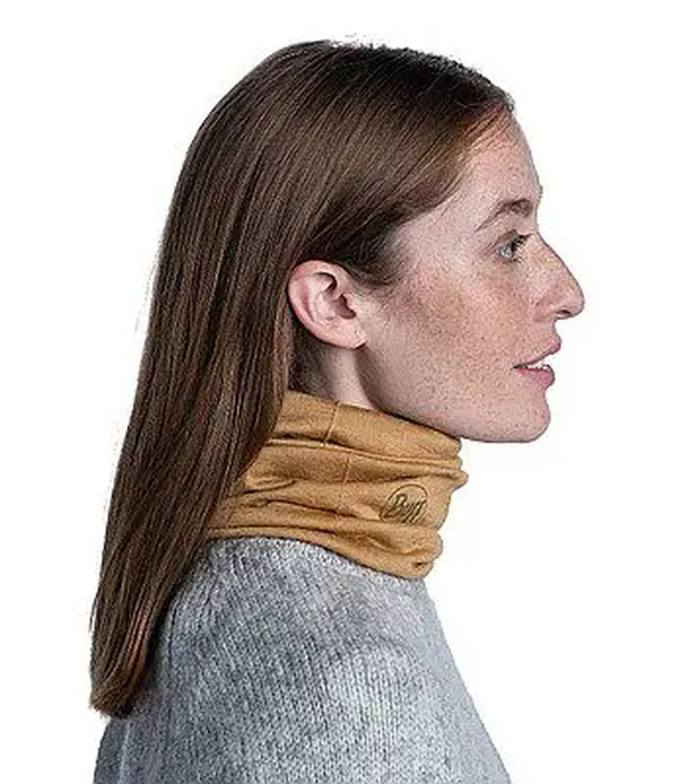 Buff ușor din lână merino Buff Solid Mustard