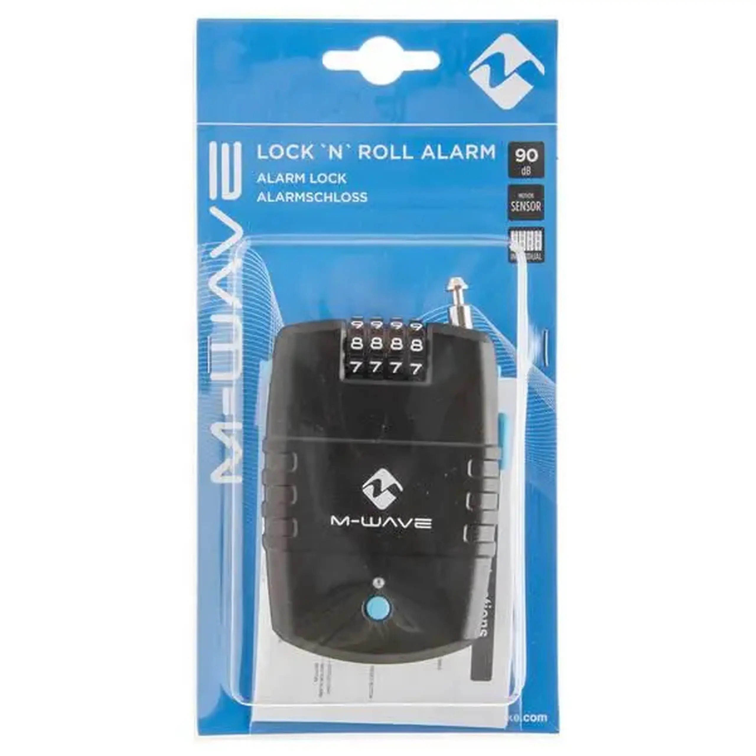 Lacăt bicicletă M-WAVE Lock N Roll Alarm