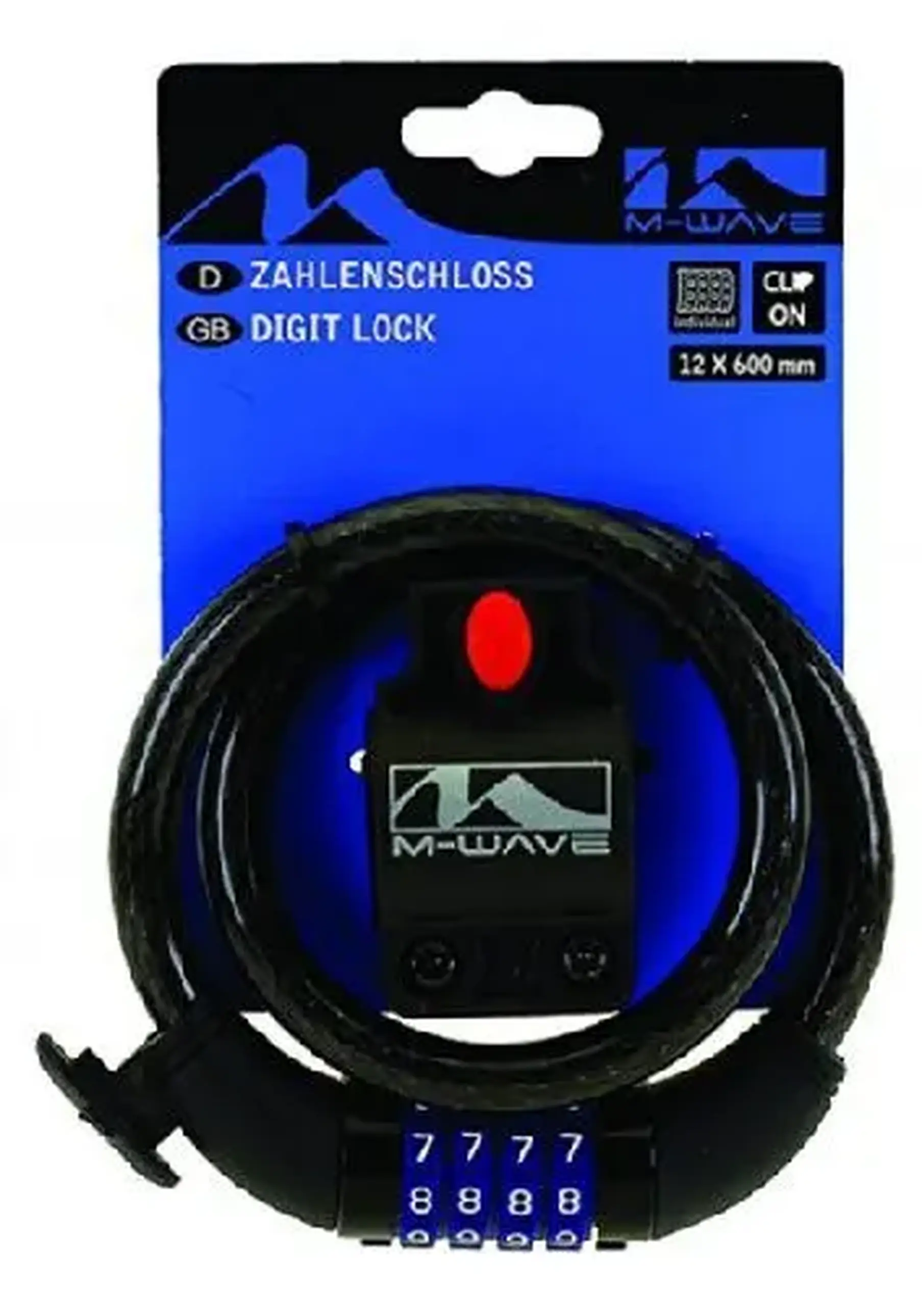 Lacăt bicicletă M-WAVE D 12.6 cable lock