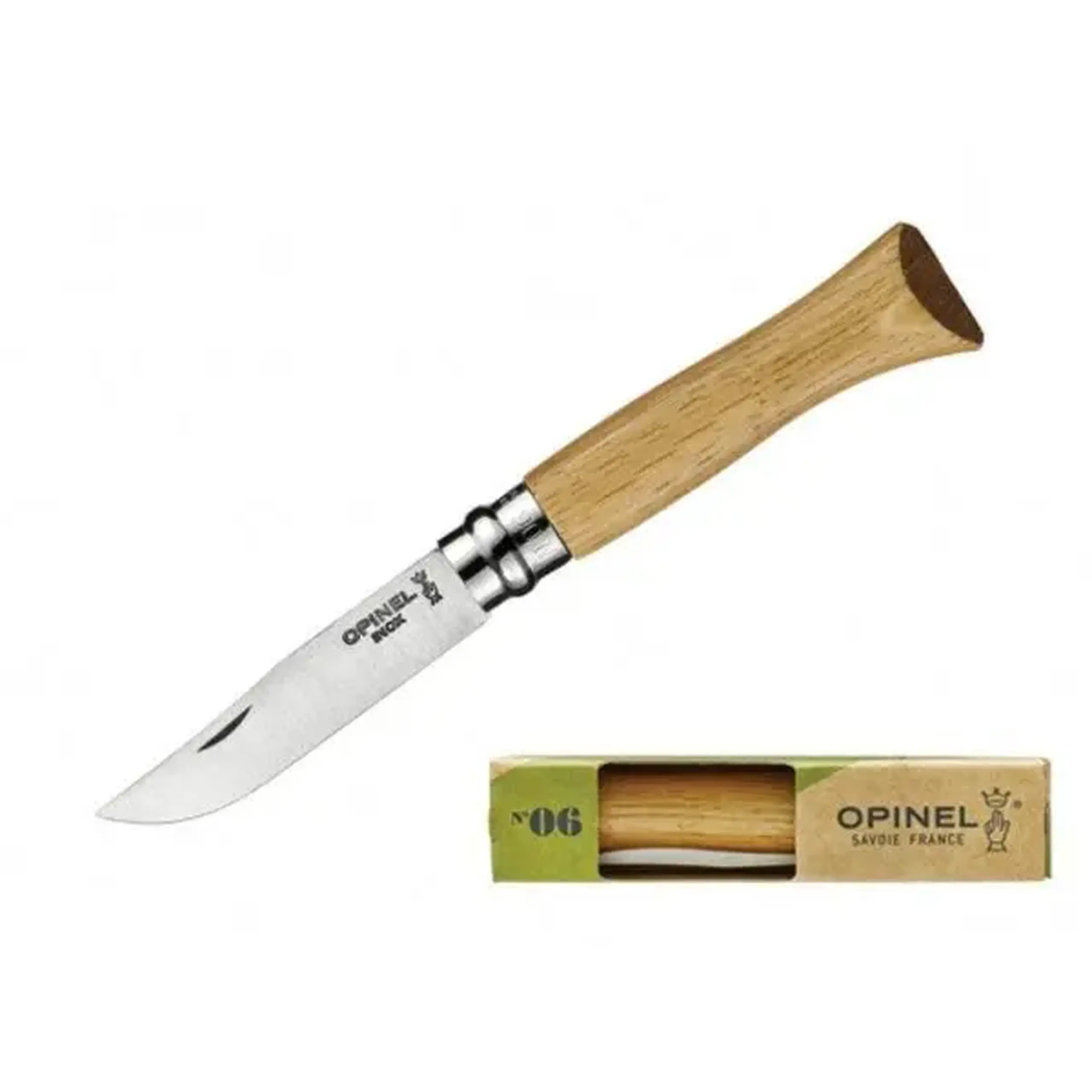 Cuţit Opinel Stainless Steel Oak handle №8