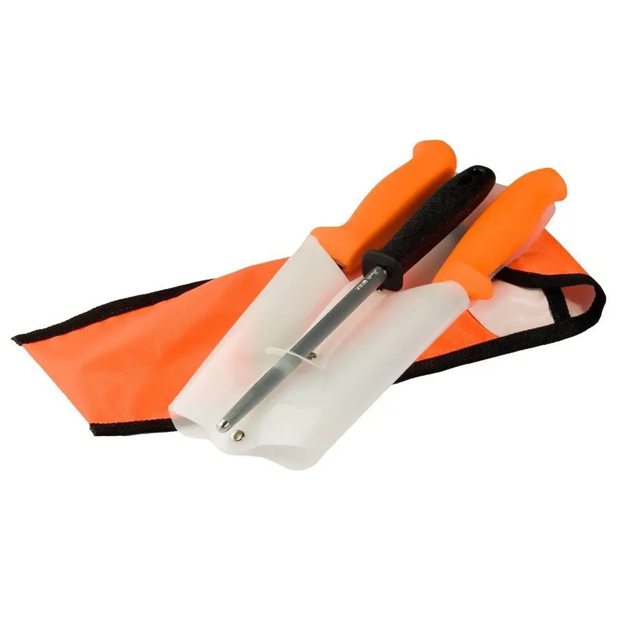 Set cuțite Mora Hunting 2 + Musat ORANGE