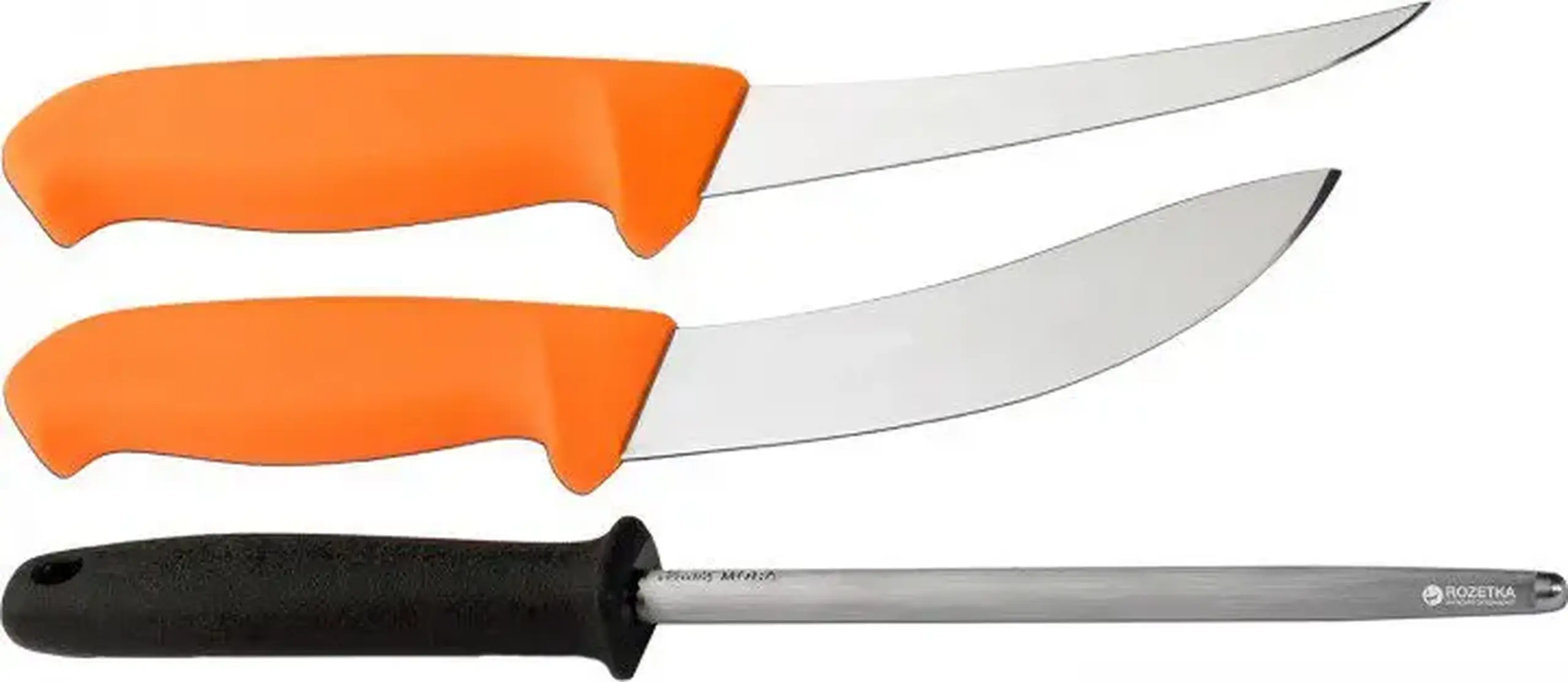 Set cuțite Mora Hunting 2 + Musat ORANGE