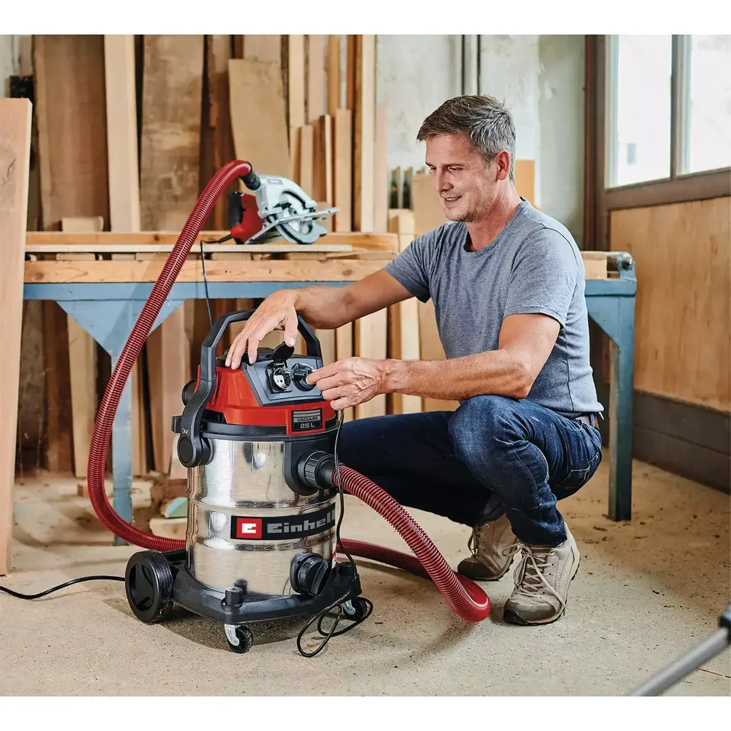 Aspirator TE-VC 2025 SACL 1200 W 220 - 240 V 200 mbar 25 l Einhell - Model TE-VC 2580 SACL