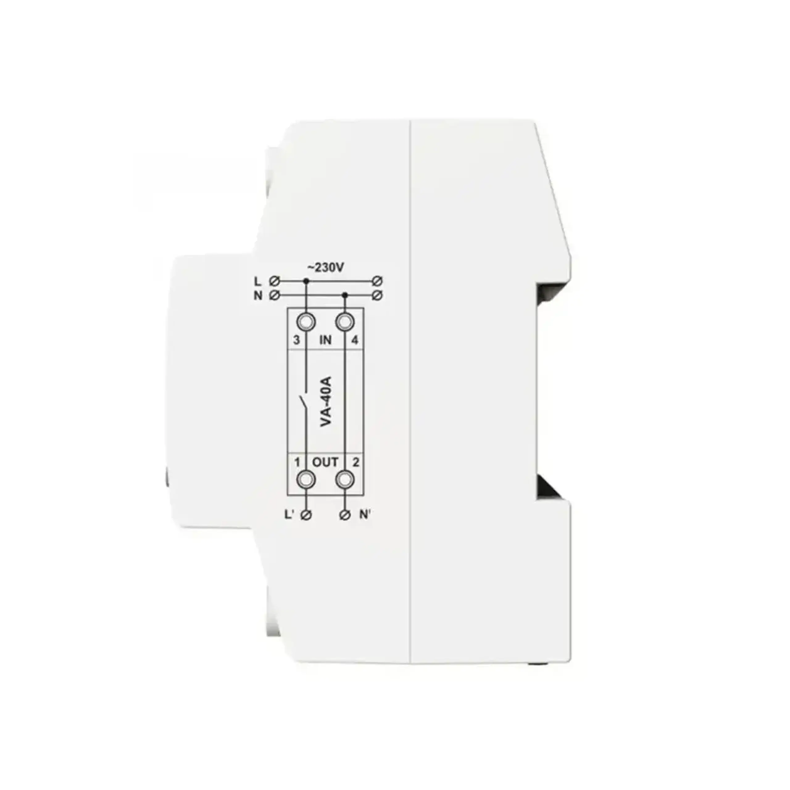 Releu de control tensiune cu ecran digital 40 A 120 - 270 V IP20 Digitop