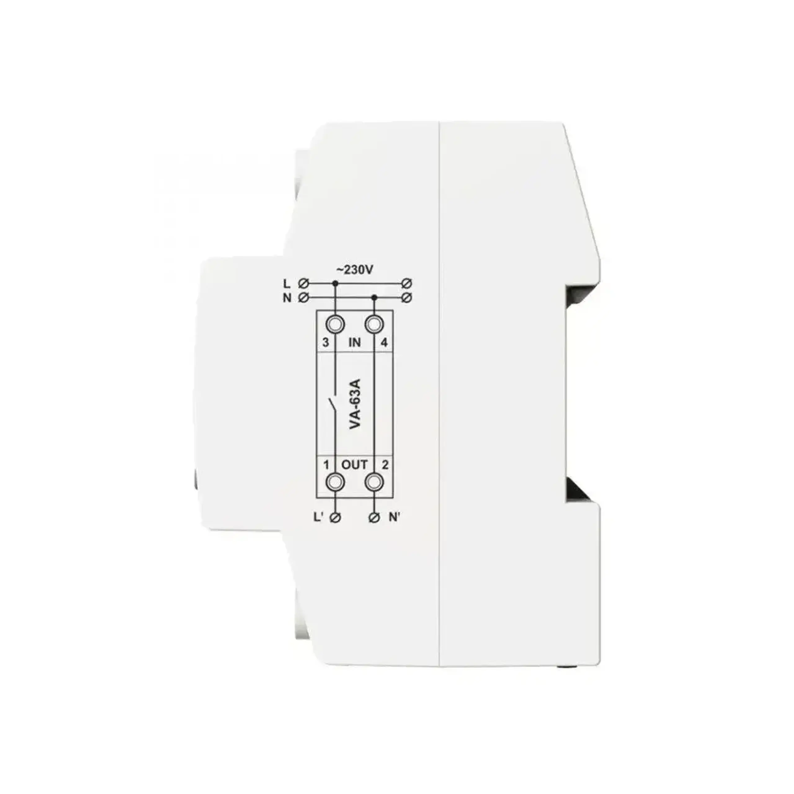 Releu de control tensiune cu ecran digital Digital 63 A 120 - 270 V IP20 Digitop