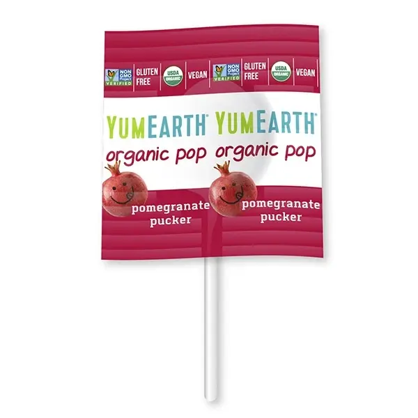 YumEarth, Organic Assorted Flavor Lollipops, 1 Pops