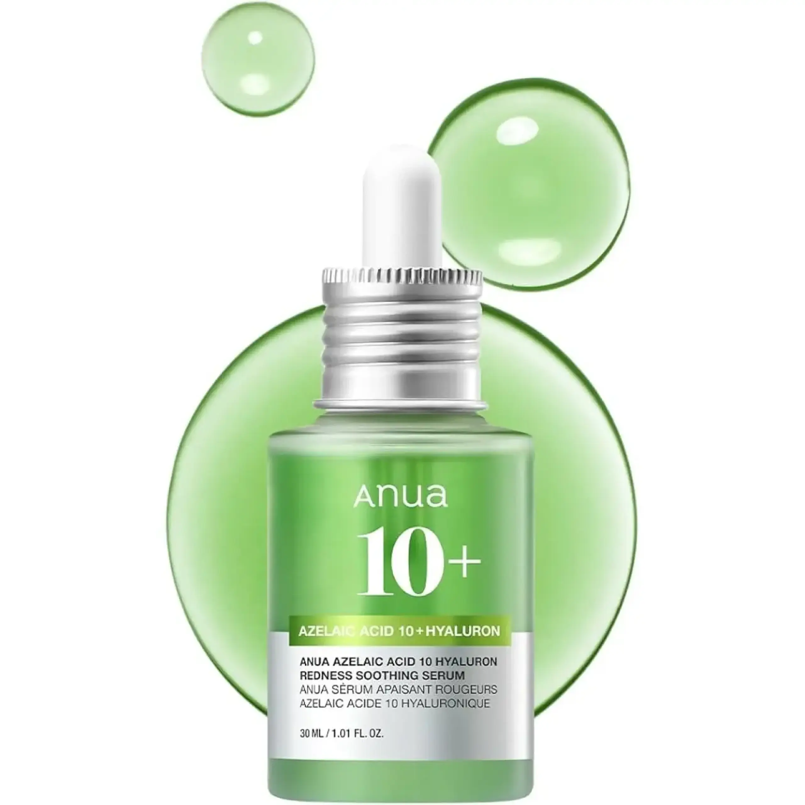 Anua, Azelaic Acid 10 Hyaluron Redness Soothing Serum, 30 ml