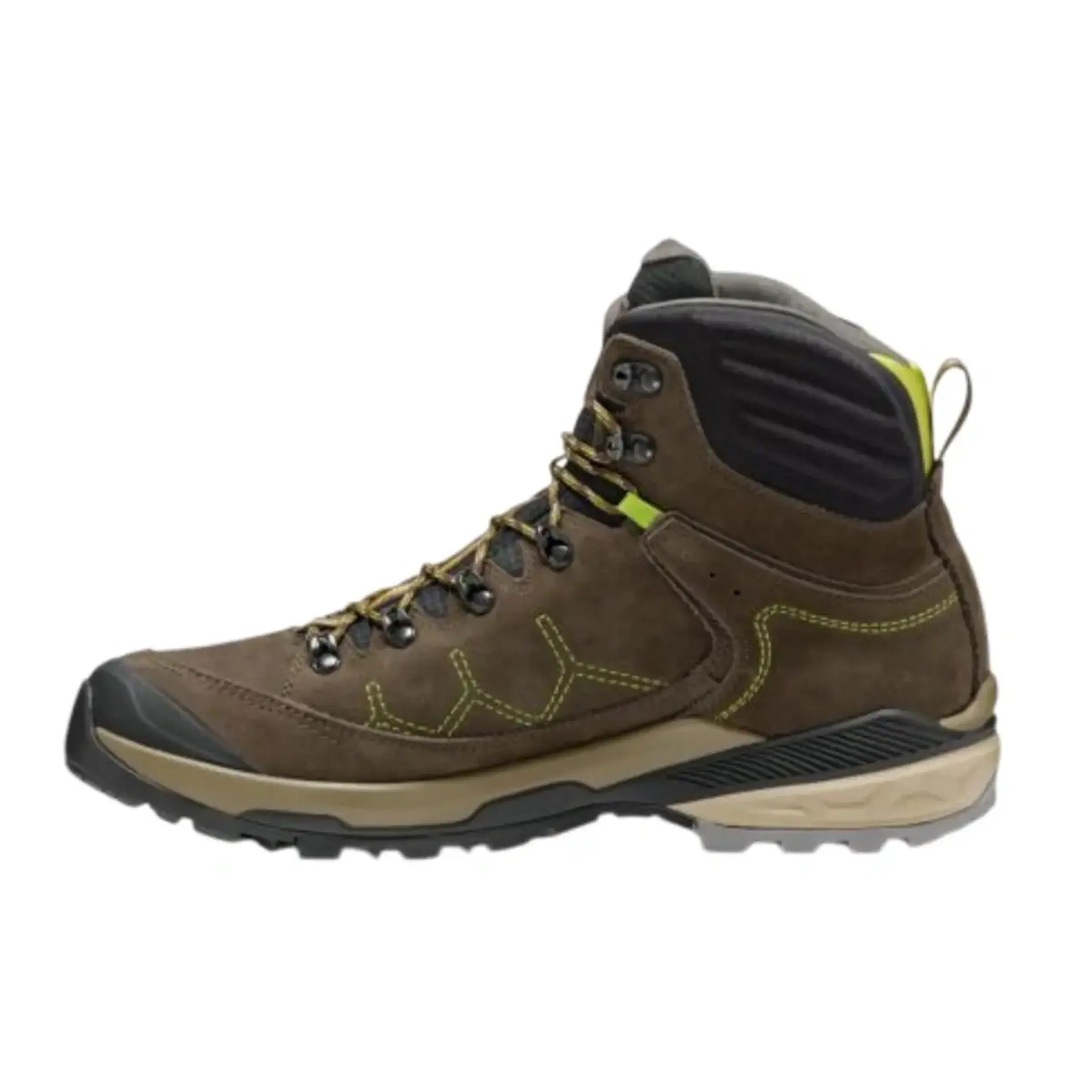 Bocanci Asolo Falcon Evo NBK GV - Culoare dark brown/lime