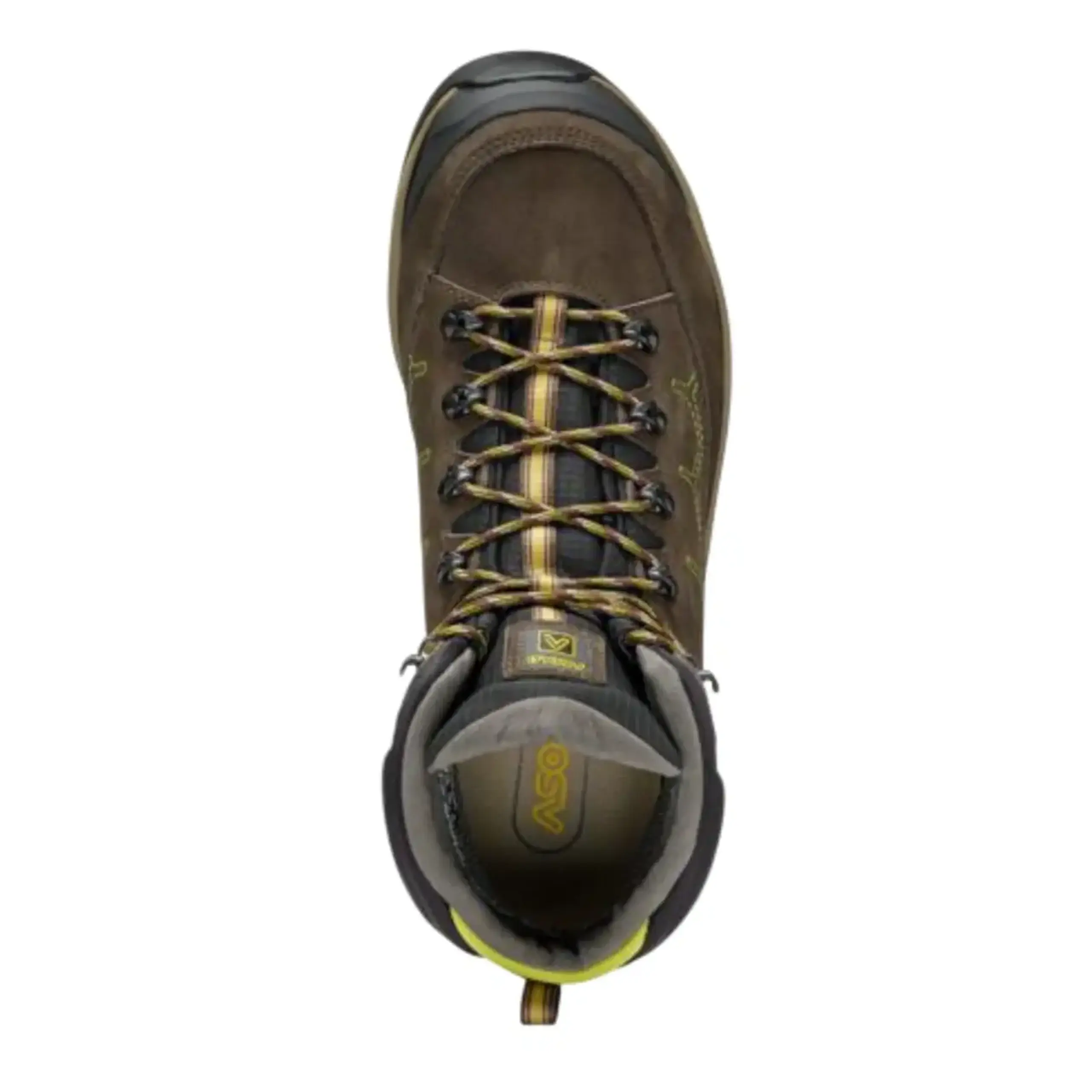 Bocanci Asolo Falcon Evo NBK GV - Culoare dark brown/lime
