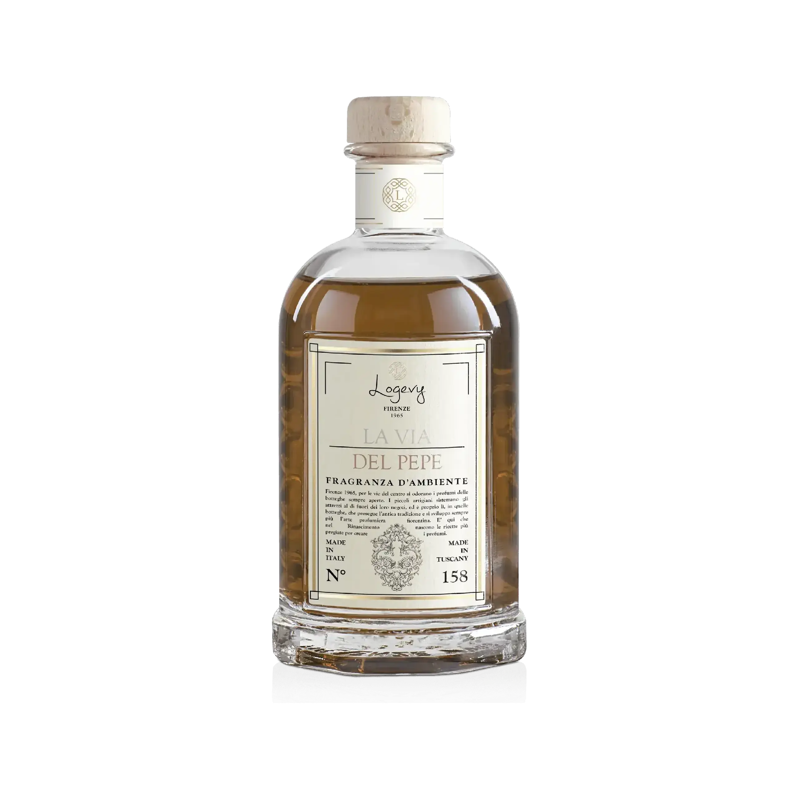 Difuzor Parfum de Cameră La Via del Pepe 250 ml, cu bețișoare