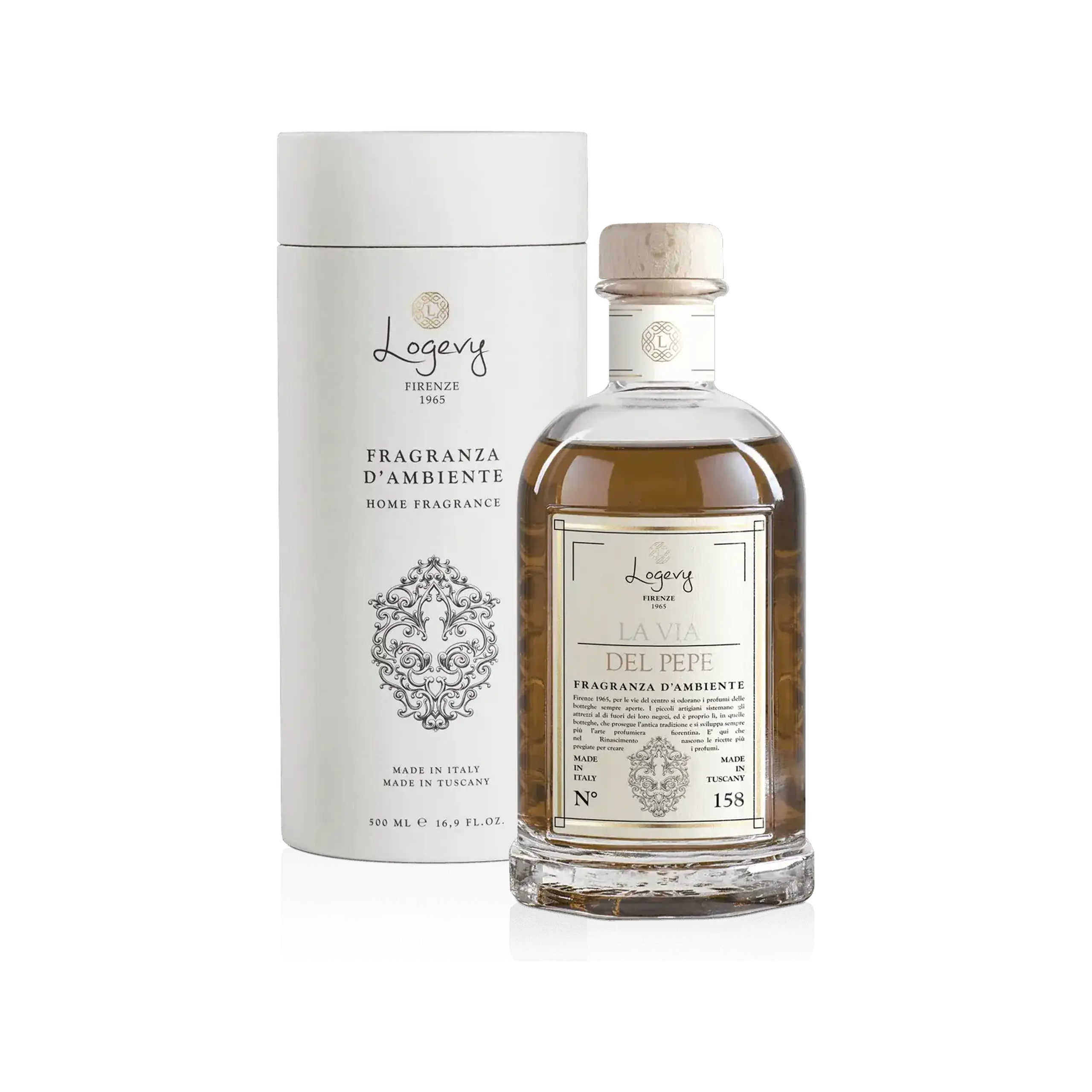 Difuzor Parfum de Cameră La Via del Pepe 250 ml, cu bețișoare