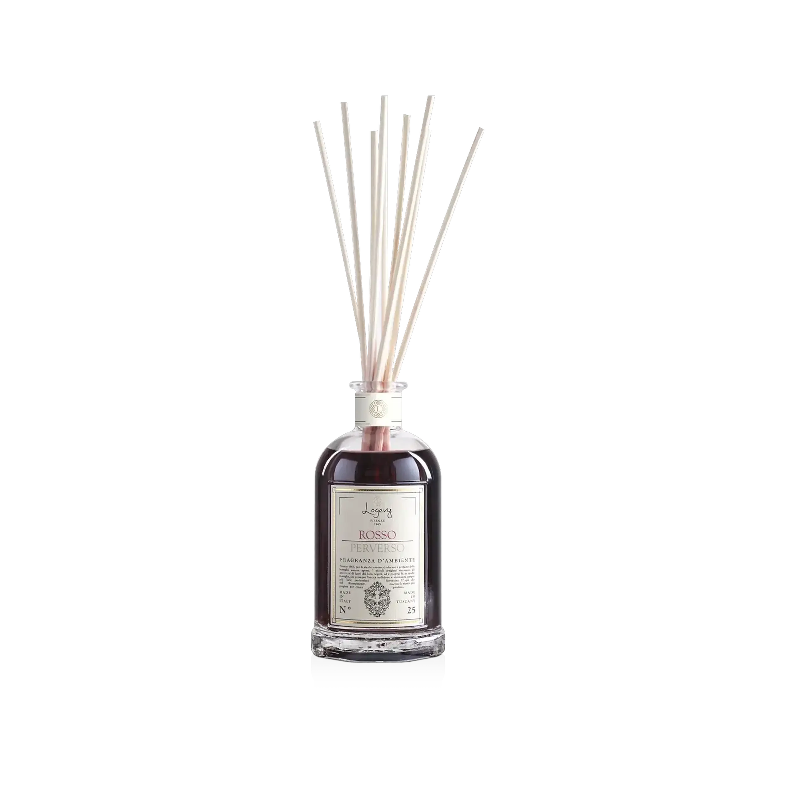 Difuzor Parfum de Cameră Rosso Perverso 250 ml, cu bețișoare