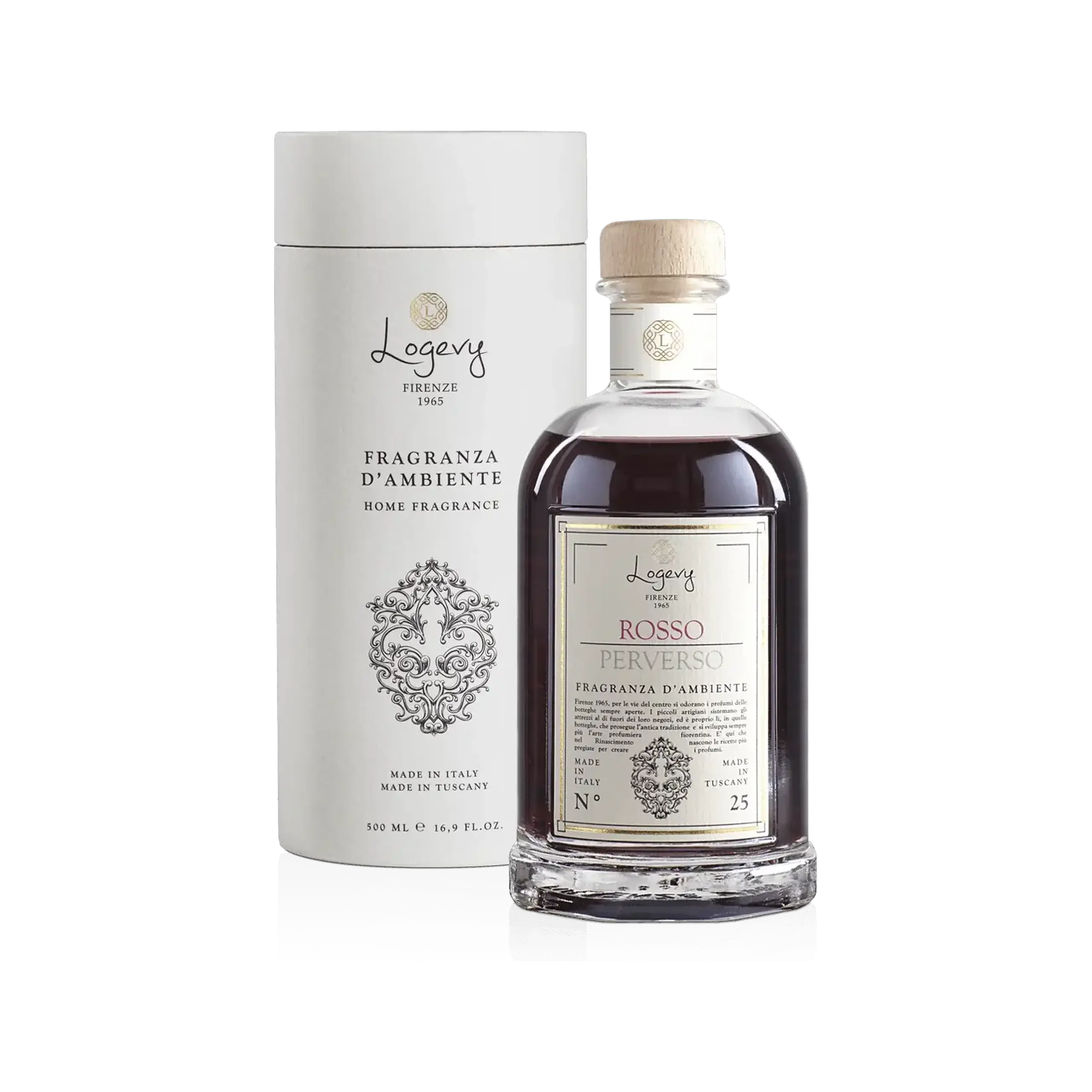 Difuzor Parfum de Cameră Rosso Perverso 250 ml, cu bețișoare
