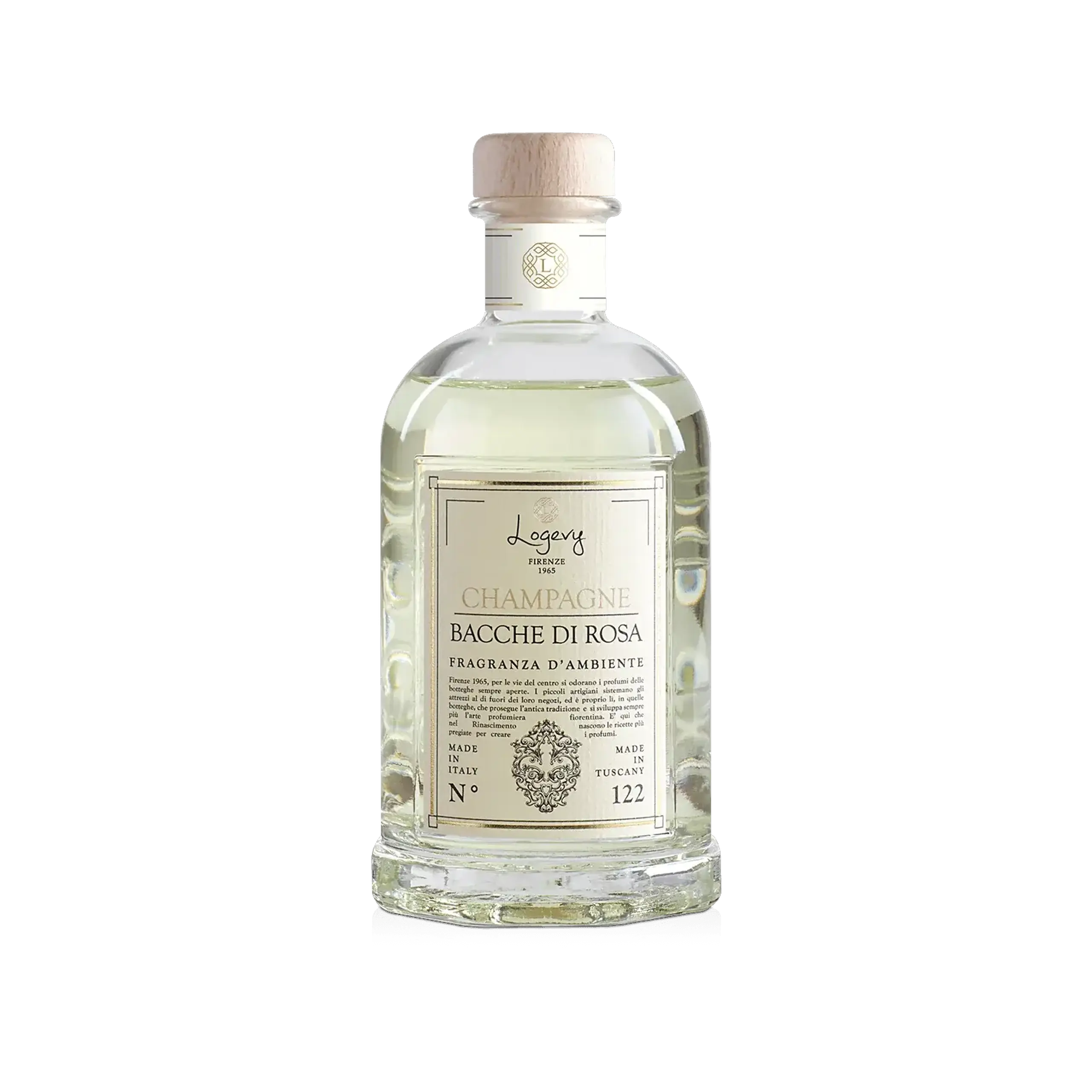 Difuzor Parfum de Cameră Champagne e Bacche di Rosa 250 ml, cu bețișoare