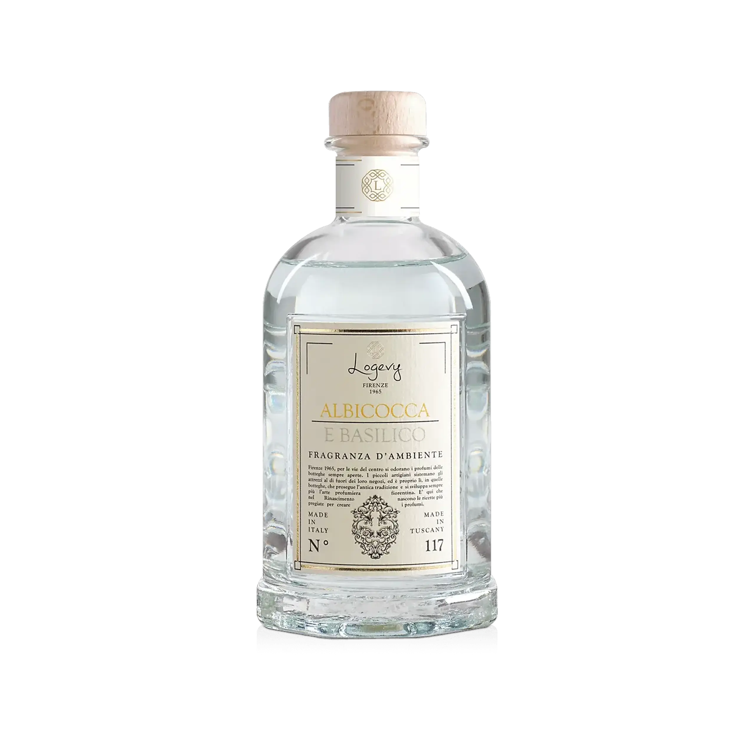 Difuzor Parfum de Cameră Albicocca e Basilico 250 ml, cu bețișoare