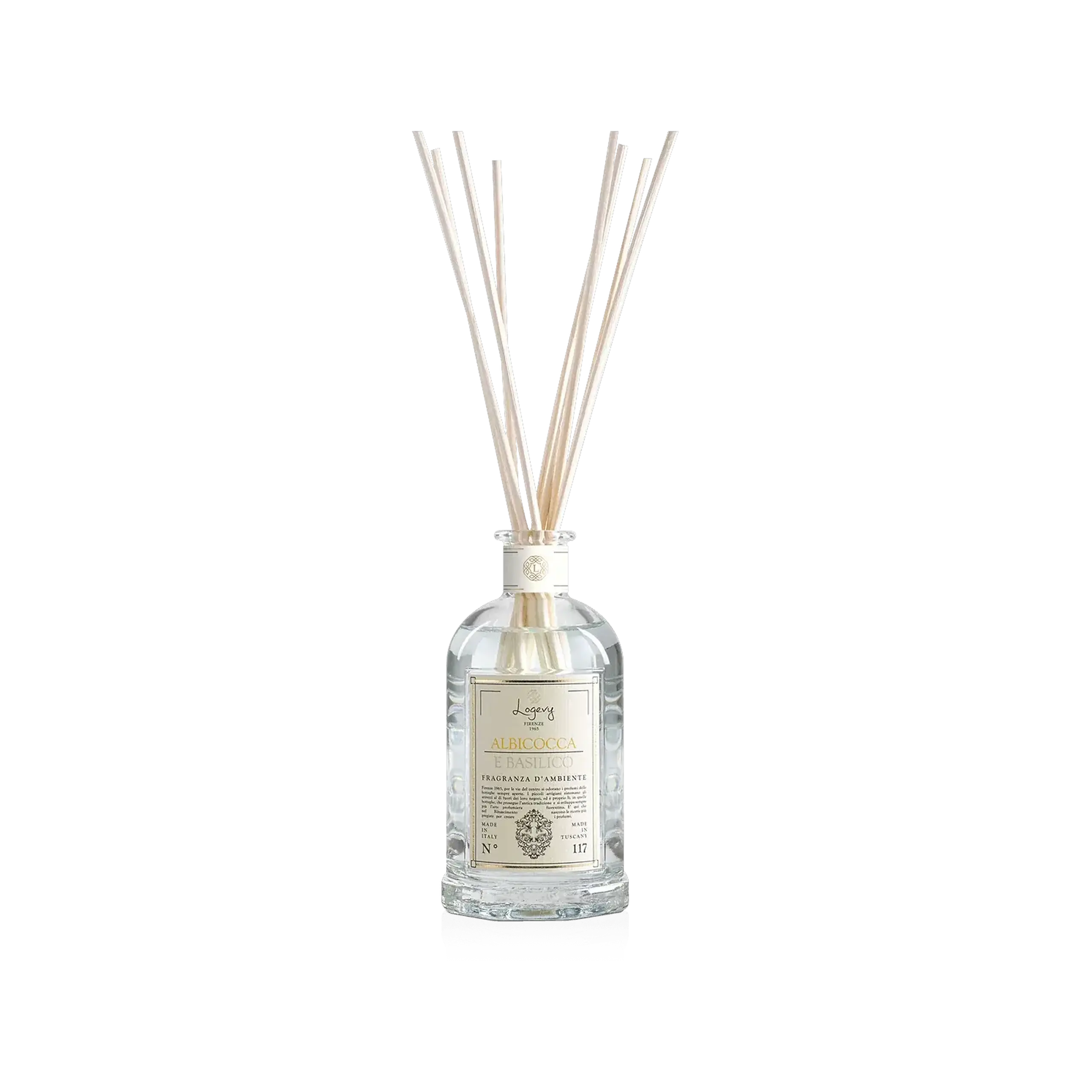 Difuzor Parfum de Cameră Albicocca e Basilico 250 ml, cu bețișoare