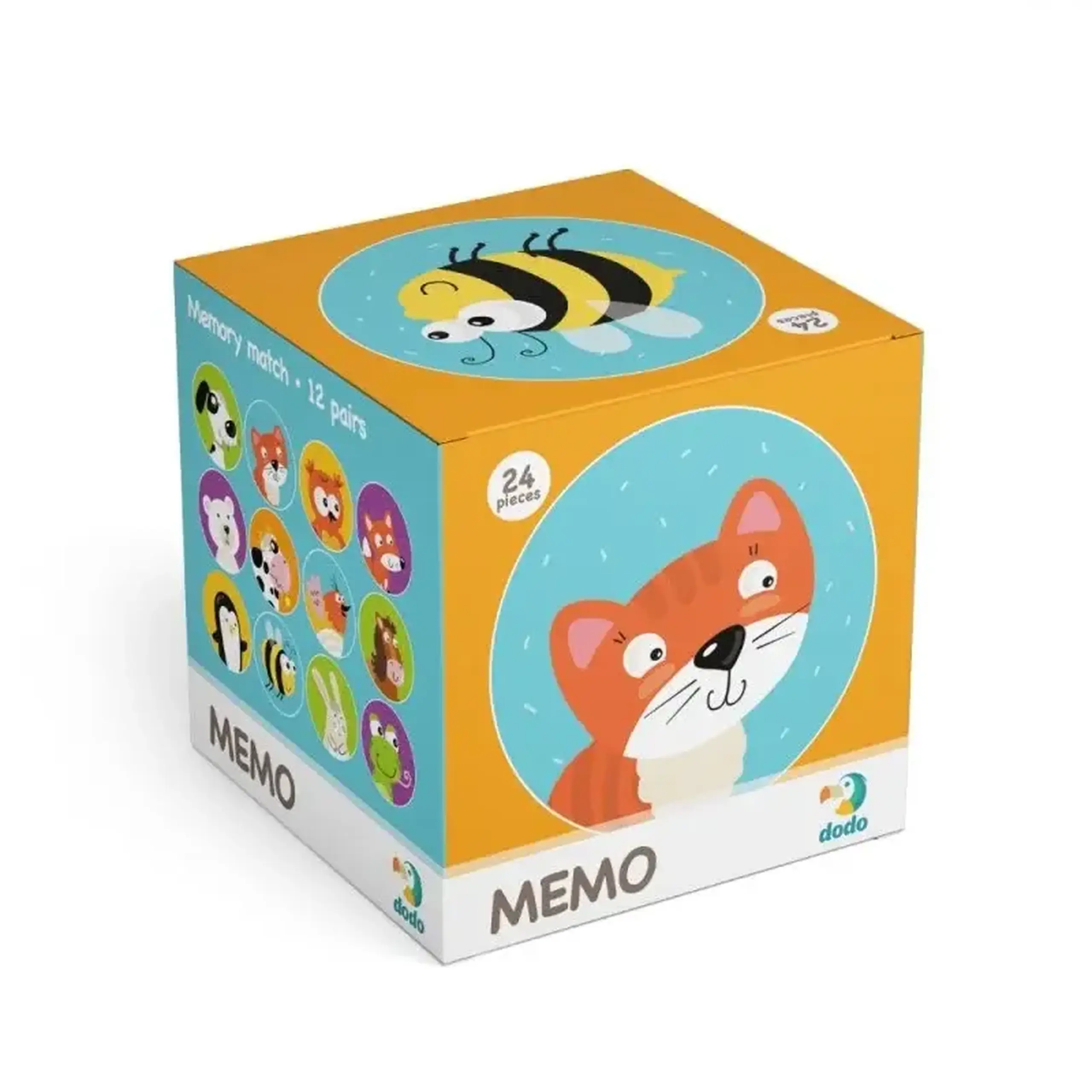 Mini joc de memorie „Animăluțe”, 24 de piese — Dodo Puzzle - Implicit