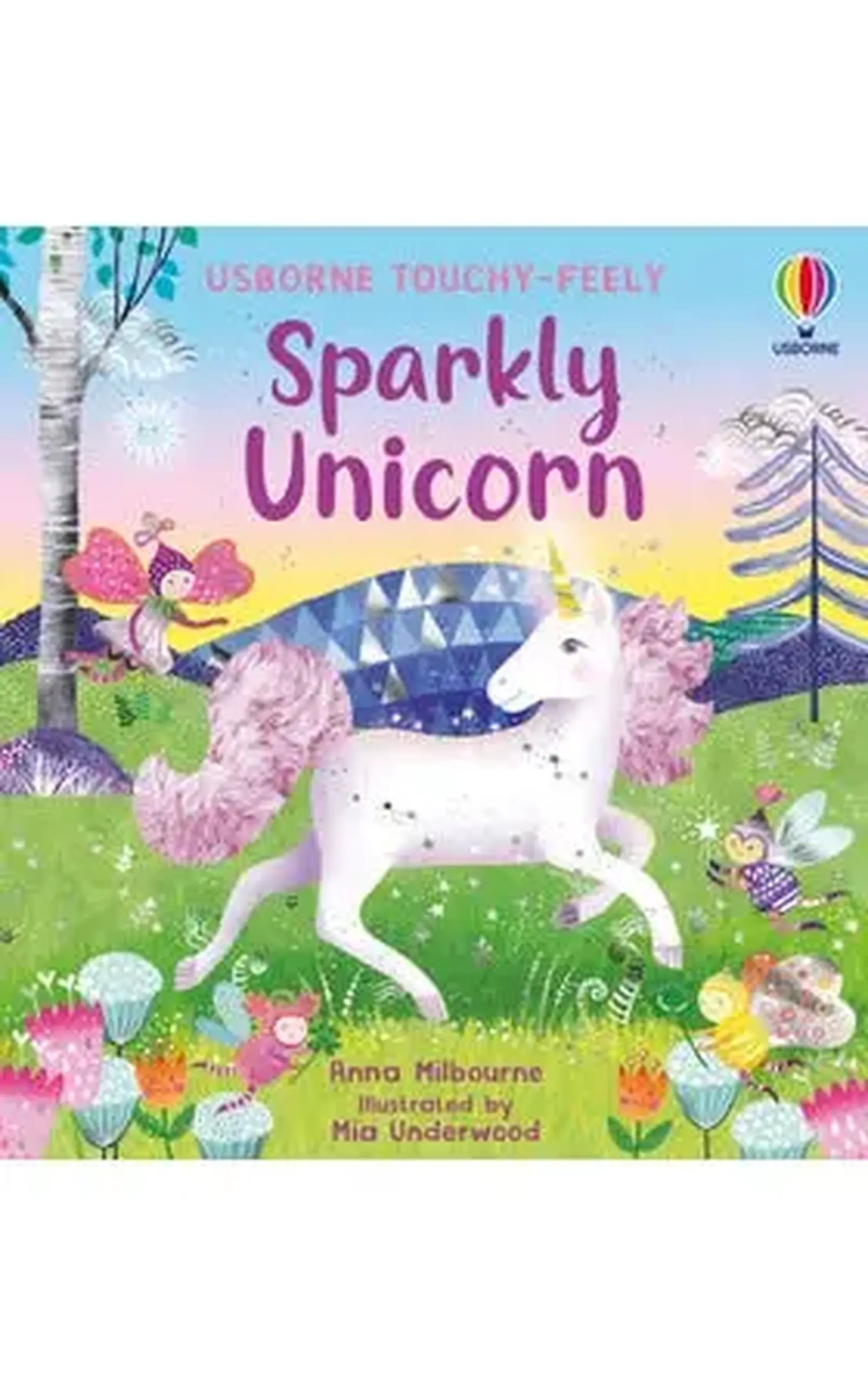 Sparkly Touchy-Feely Unicorn, carte cartonată tactilă — Usborne - Implicit
