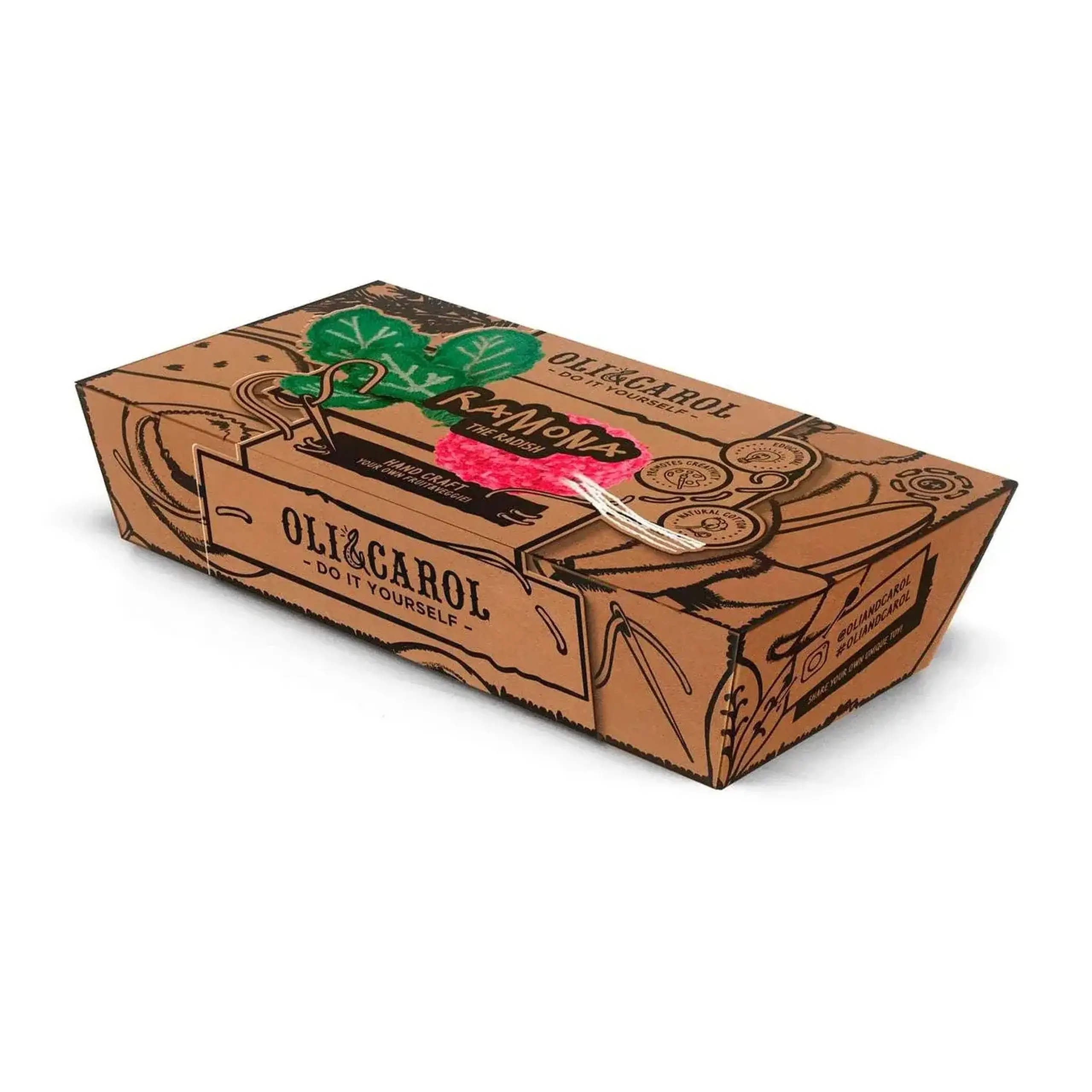 Kit de cusut DIY Ramona the Radish — Oli & Carol