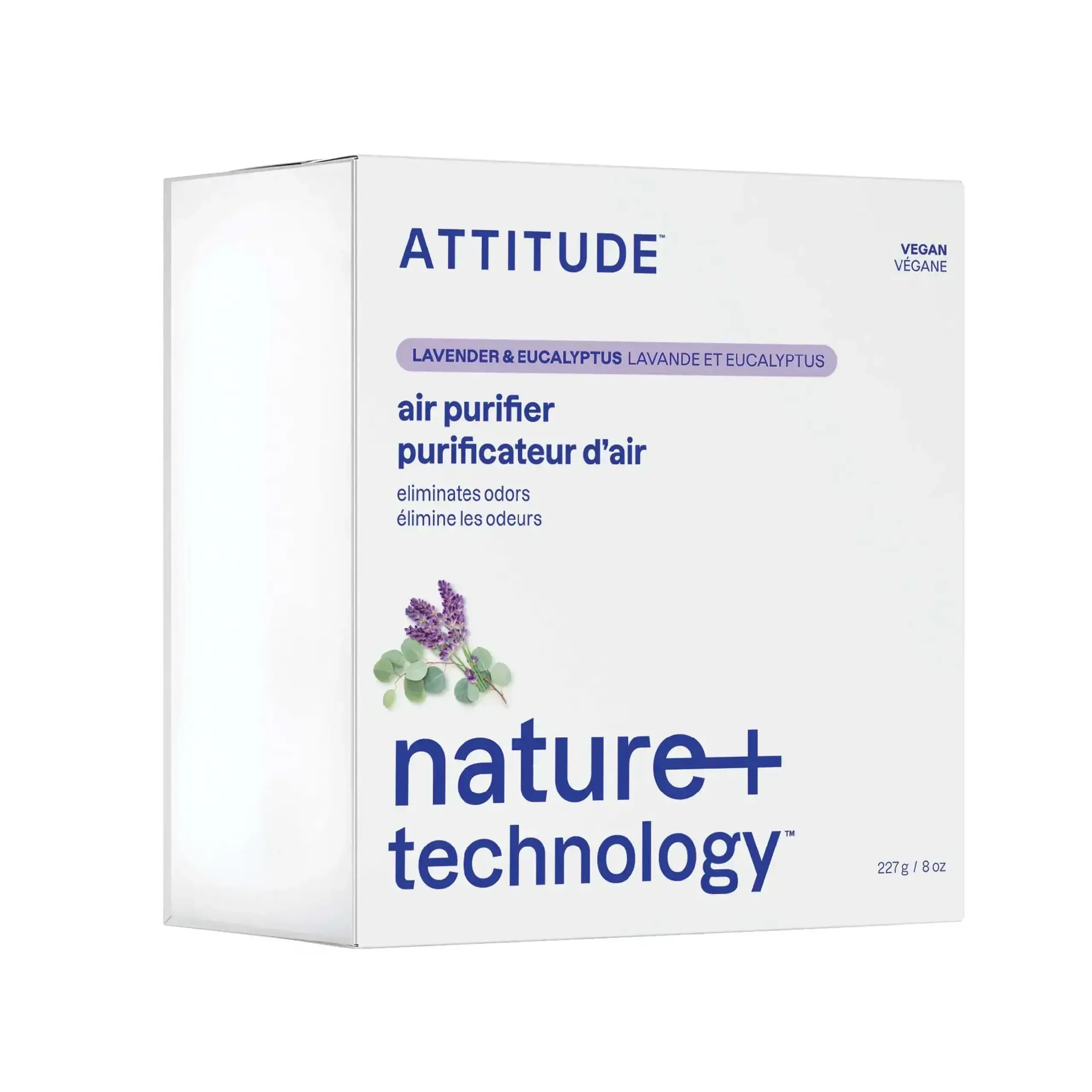 Purificator de aer cu cărbune activ, 227 g — ATTITUDE - Măr verde și busuioc
