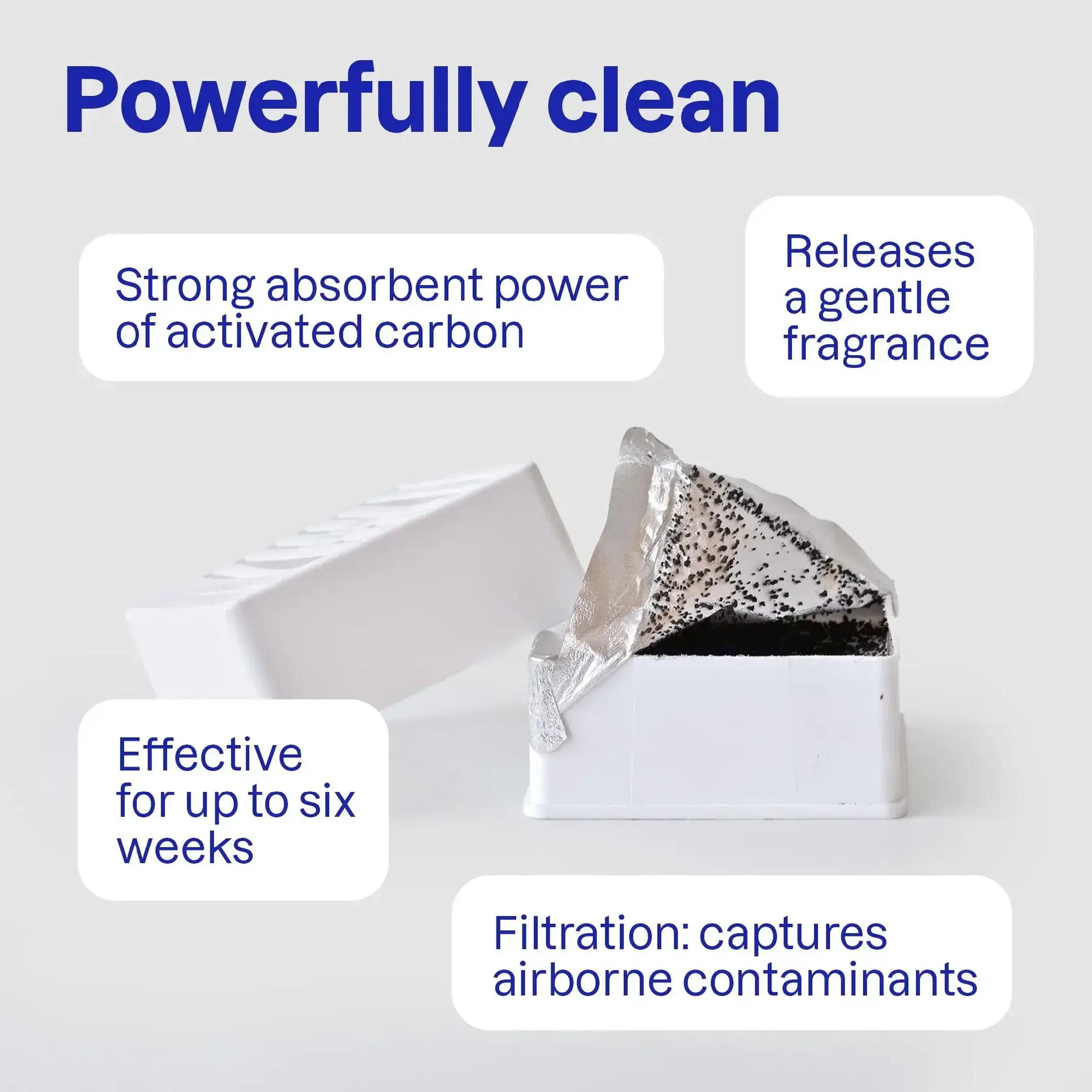 Purificator de aer cu cărbune activ, 227 g — ATTITUDE - Măr verde și busuioc