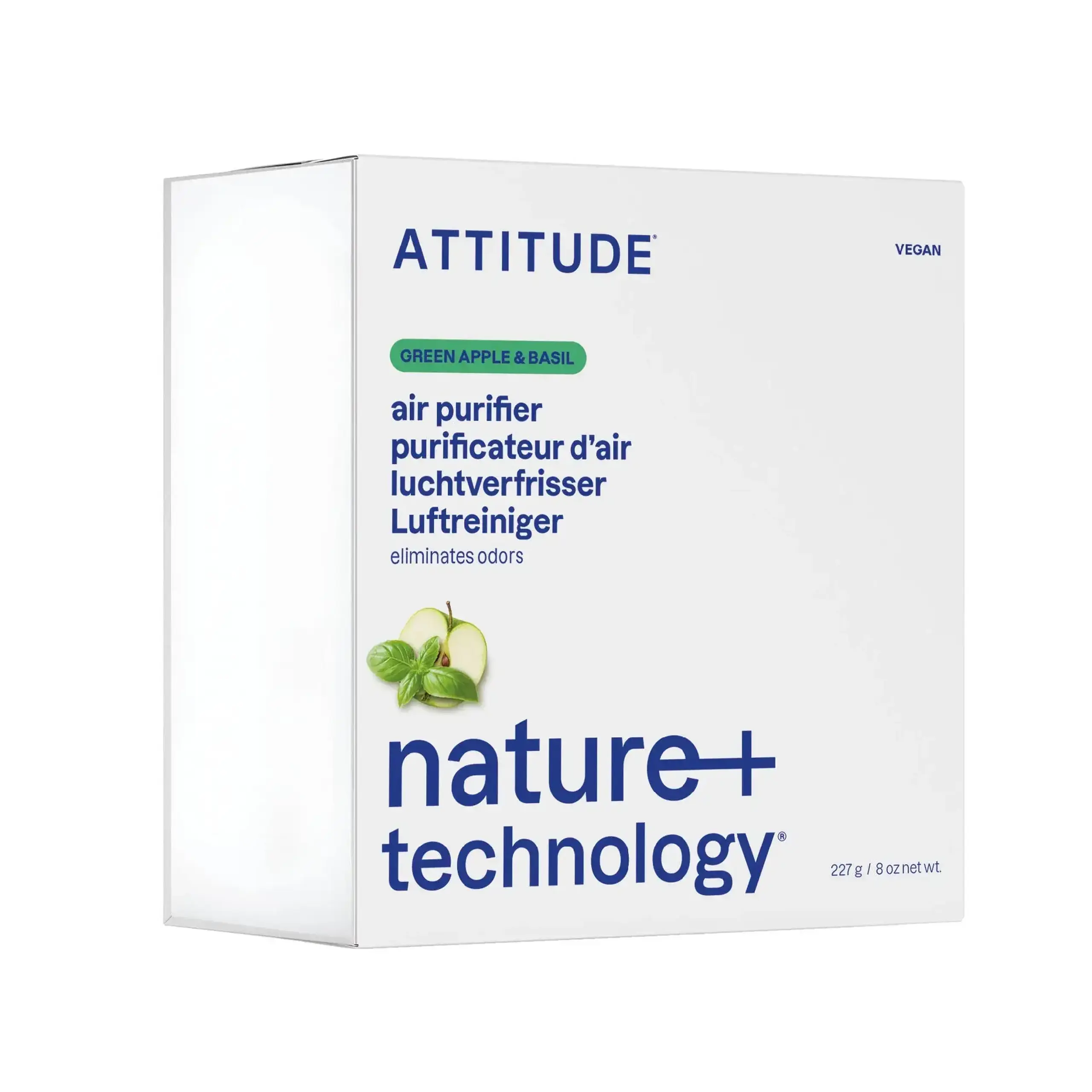 Purificator de aer cu cărbune activ, 227 g — ATTITUDE - Lavandă și eucalipt