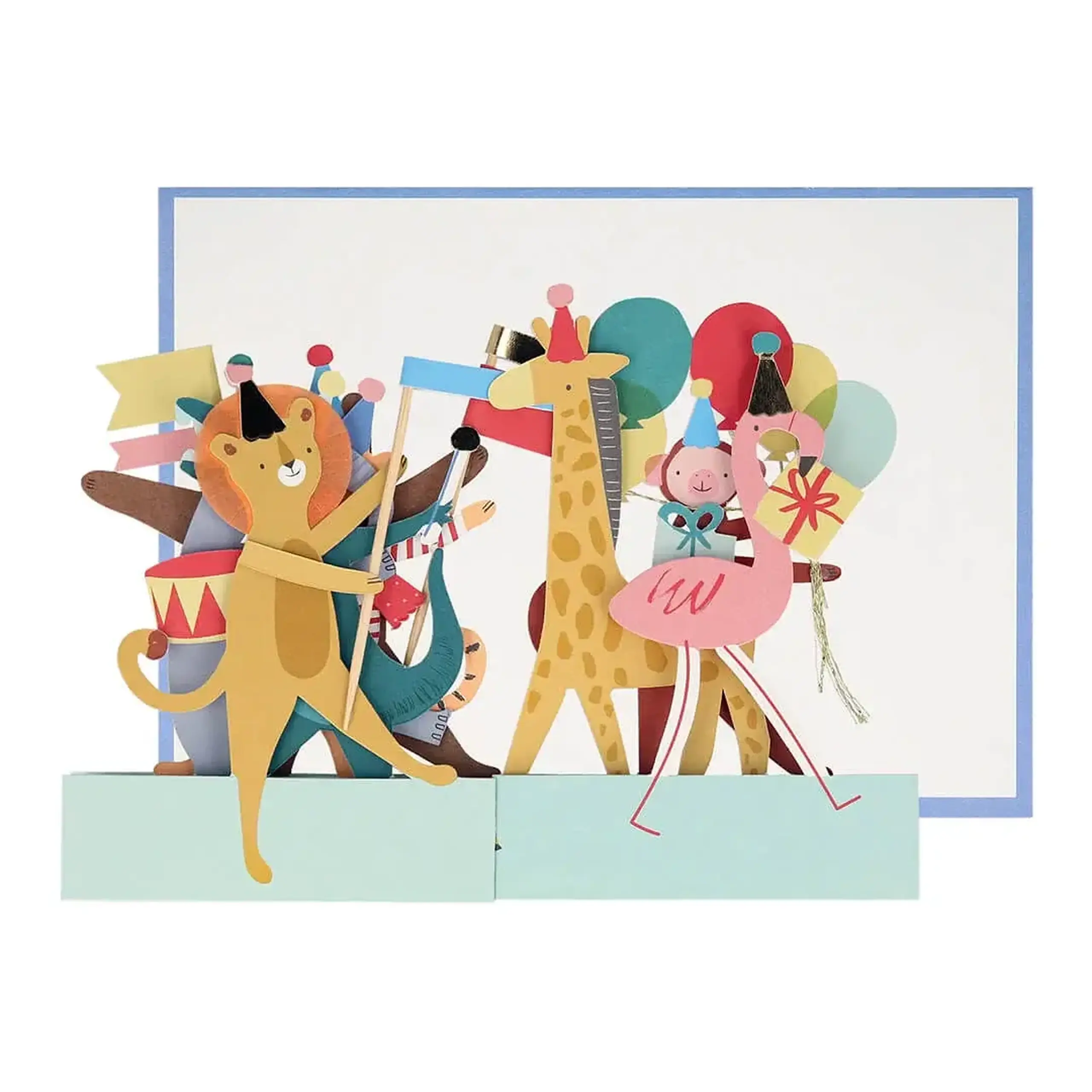 Felicitare tip acordeon Animal Parade — Meri Meri