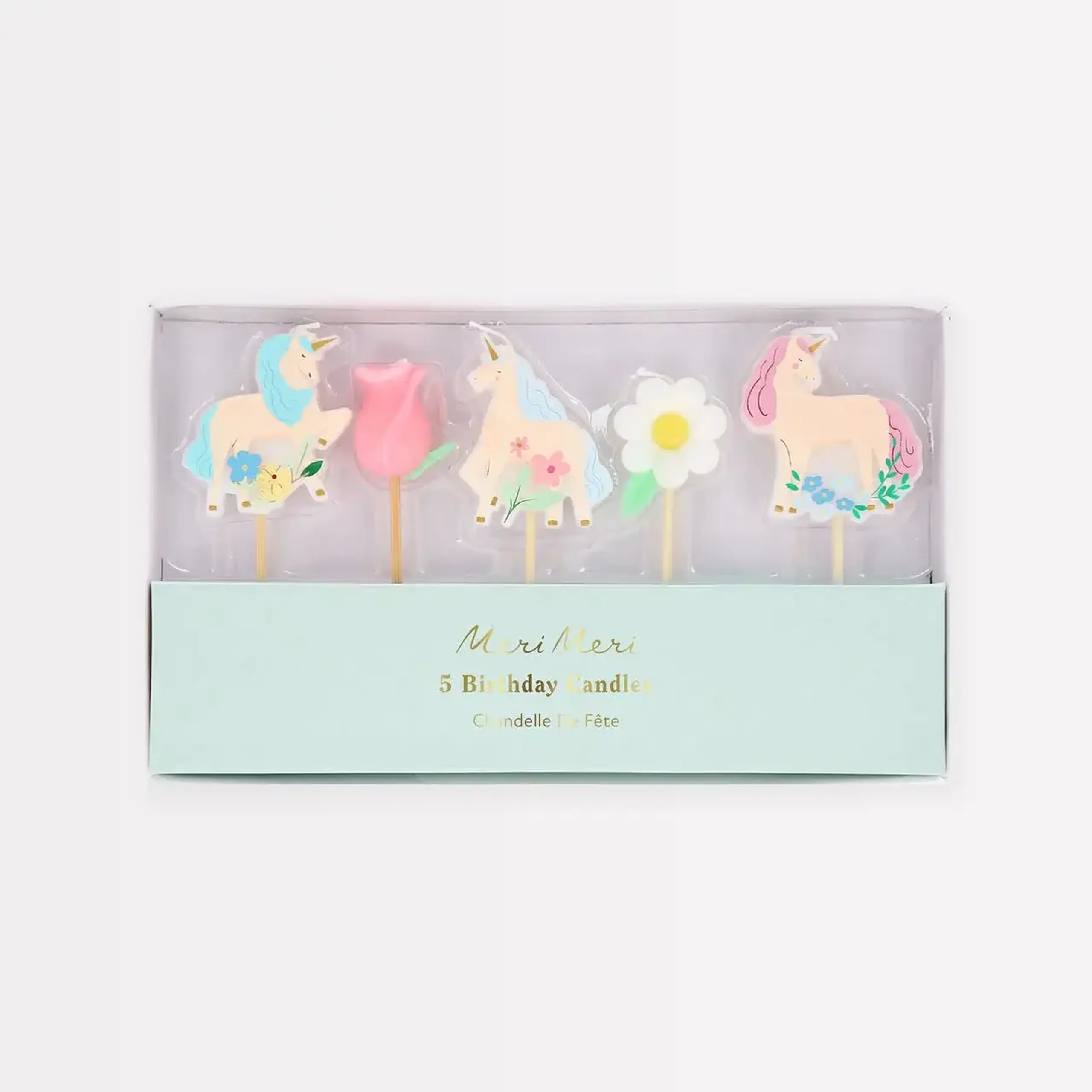 Lumânări pentru tort Unicorns, set de 5 — Meri Meri