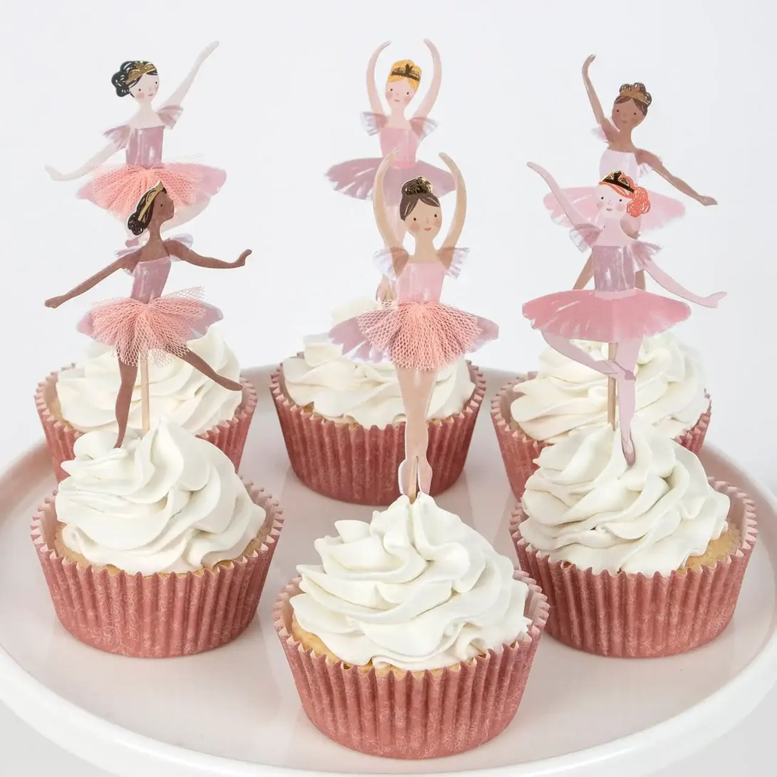 Set pentru decorarea brioșelor Ballerina, 24 toppere — Meri Meri