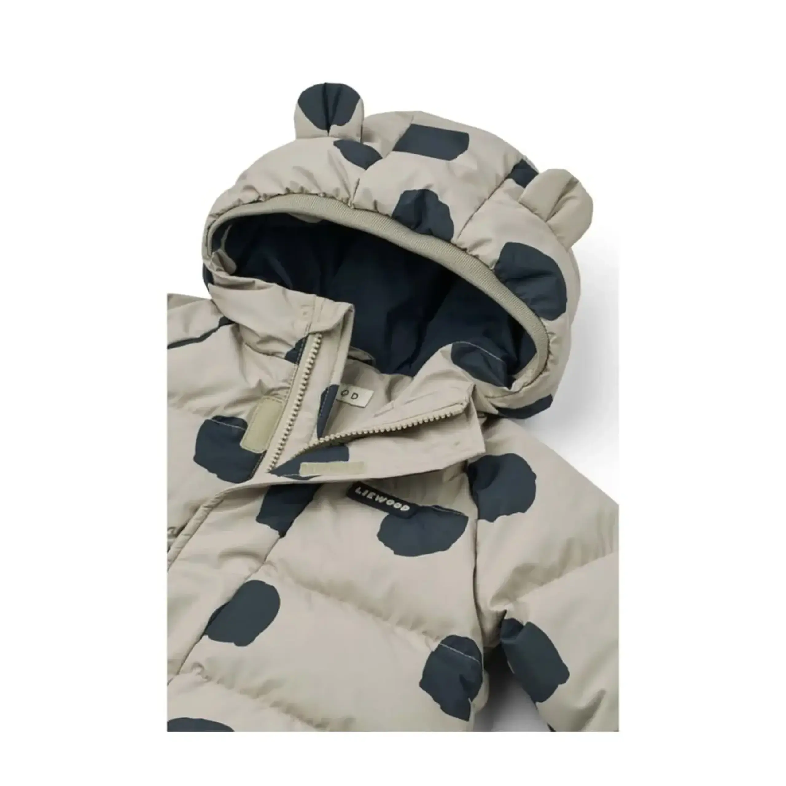 Geaca cu buline impermeabila cu gluga si urechiuse - 98 Adelina Jacket