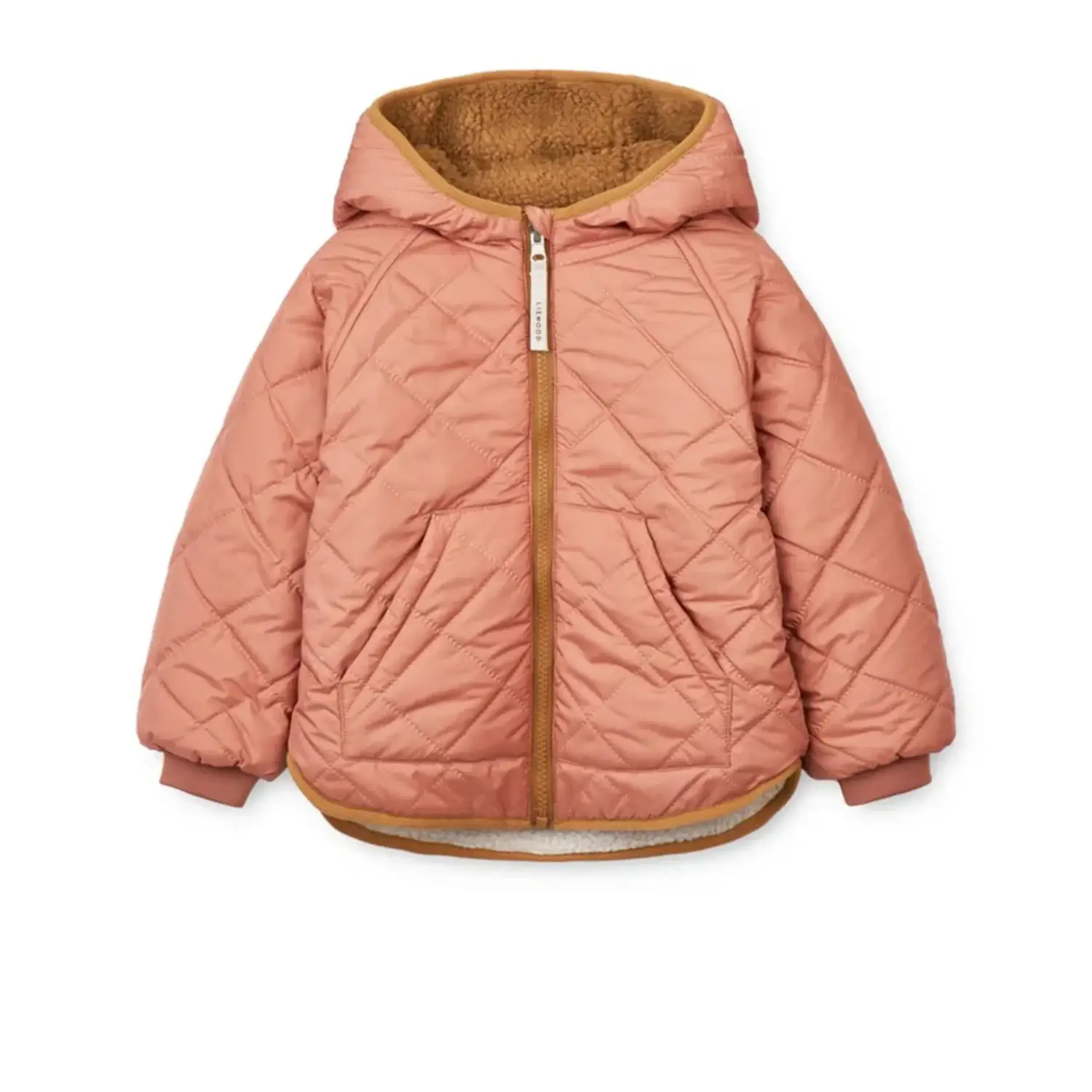 Geaca reversibila, roz pudrat - 104