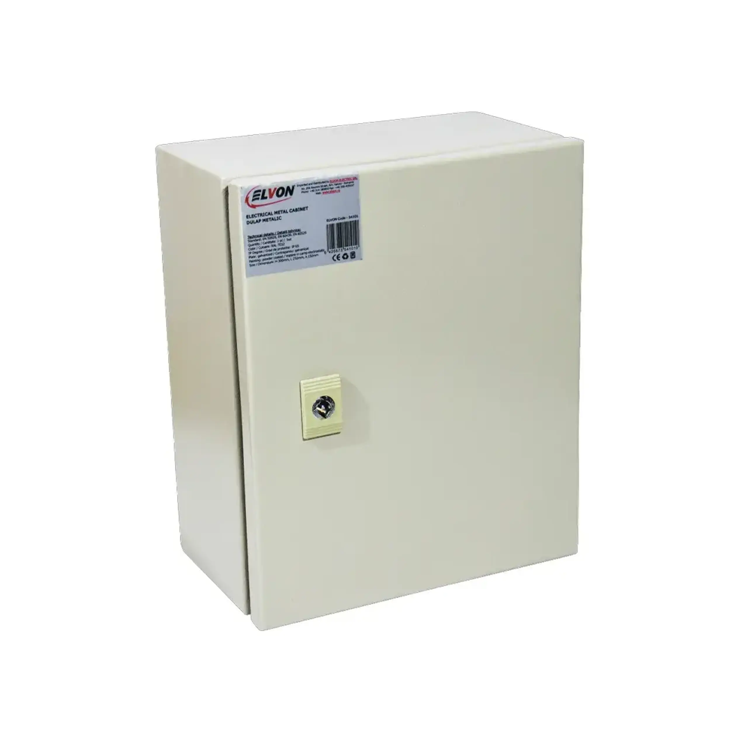 Dulap metalic de distribuție 200 x 150 x 250 mm IP65 Elvon - Dimensiuni (L x W x H x Ø) 200 x 150 x 250 mm
