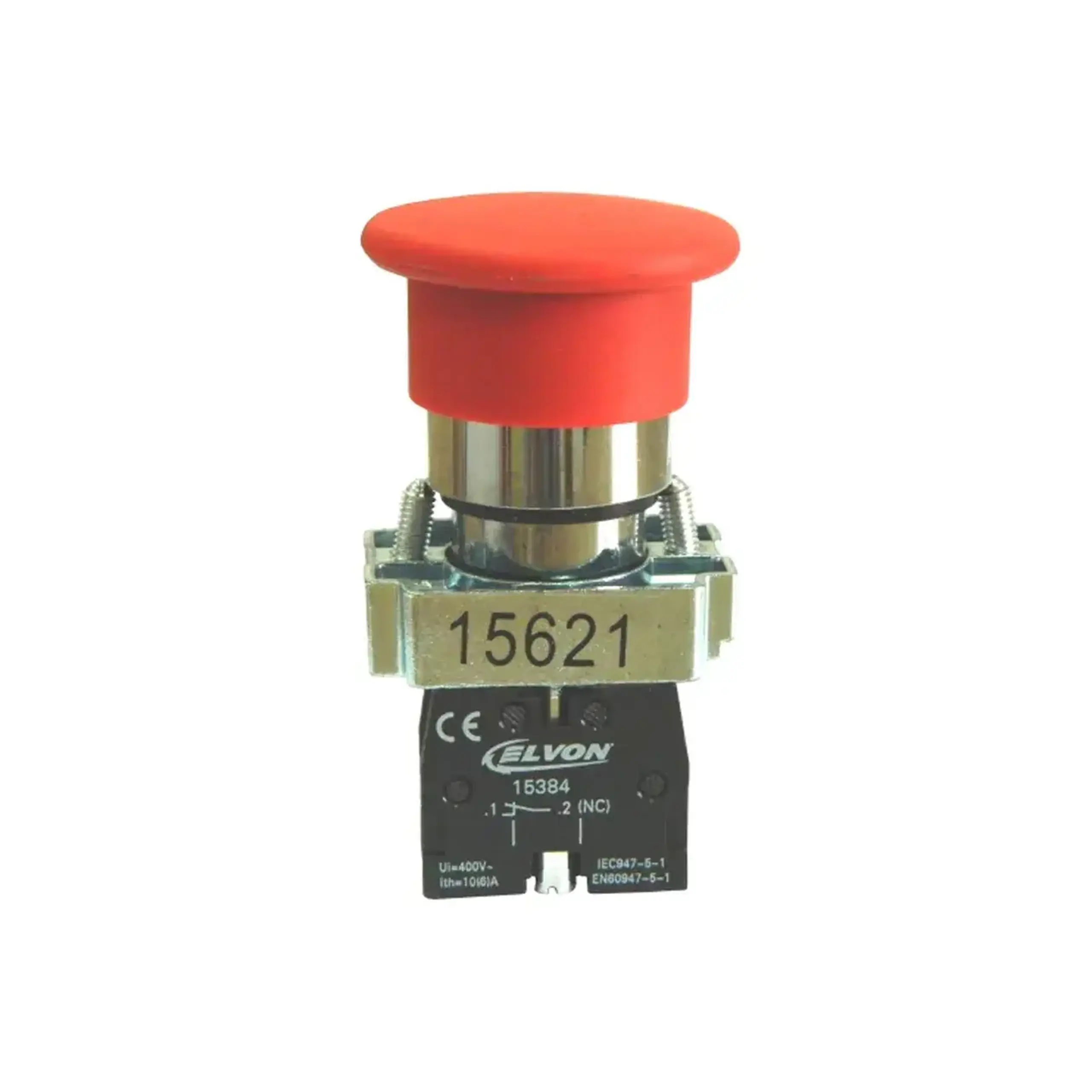 Buton ciuperca cu revenire 220 V AC/DC 3 A Elvon