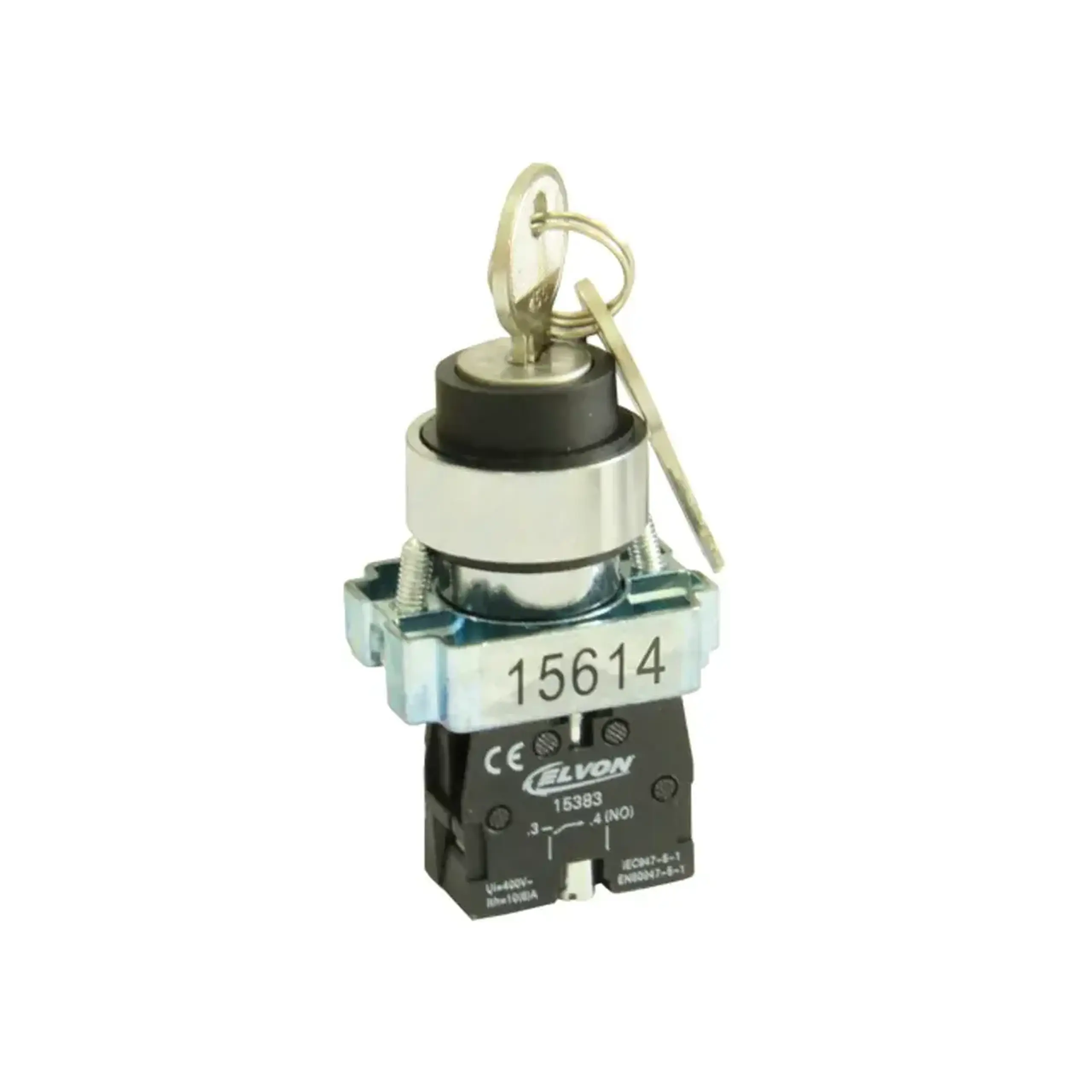 Selector cu cheie cu revenire 220 V AC/DC 3 A Elvon - Poziții de comutare 1-0-2