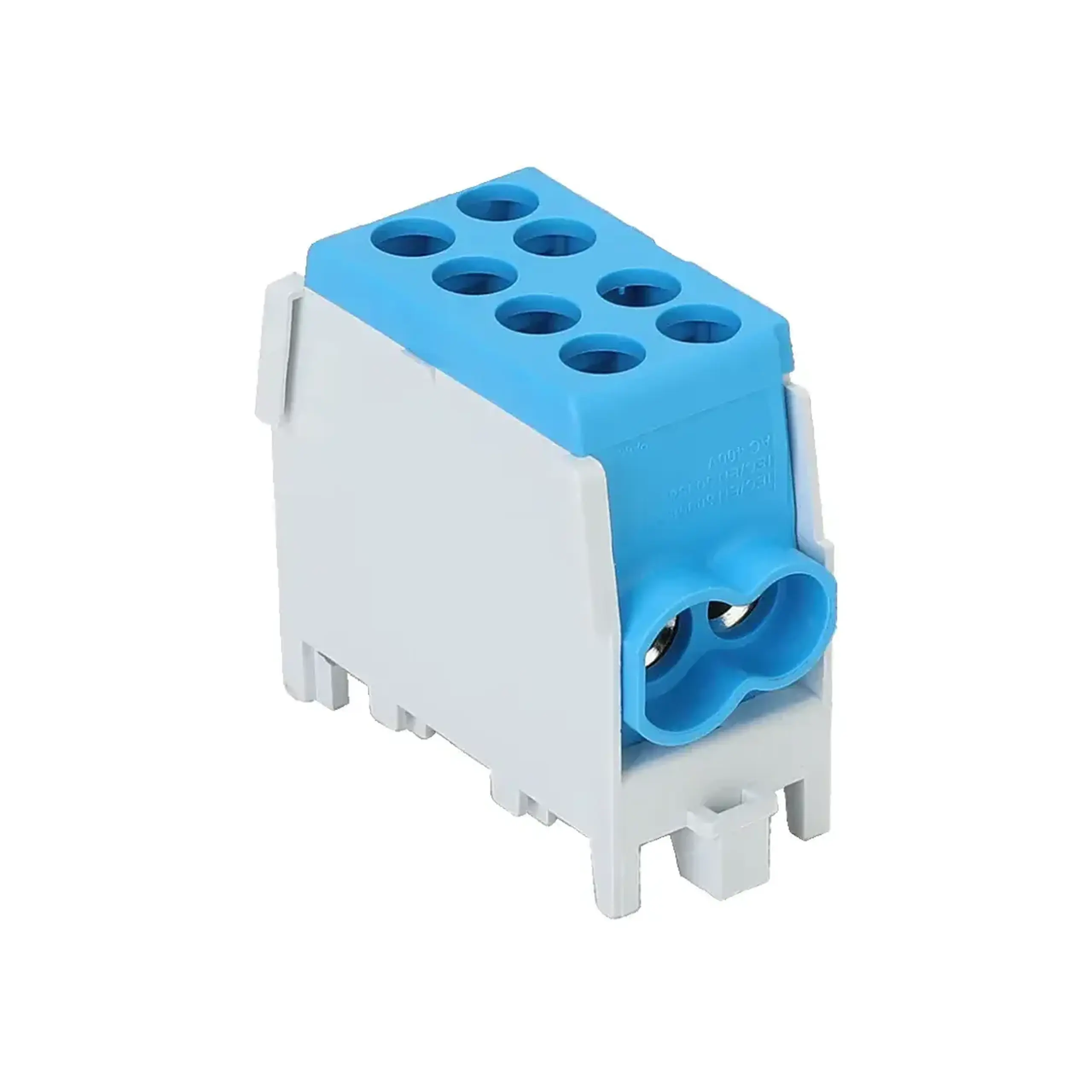 Bloc de distribuție Albastru 100 A Elvon - Ieșire 1 x 2.5 - 25/2 x 2.5 - 16 mm²