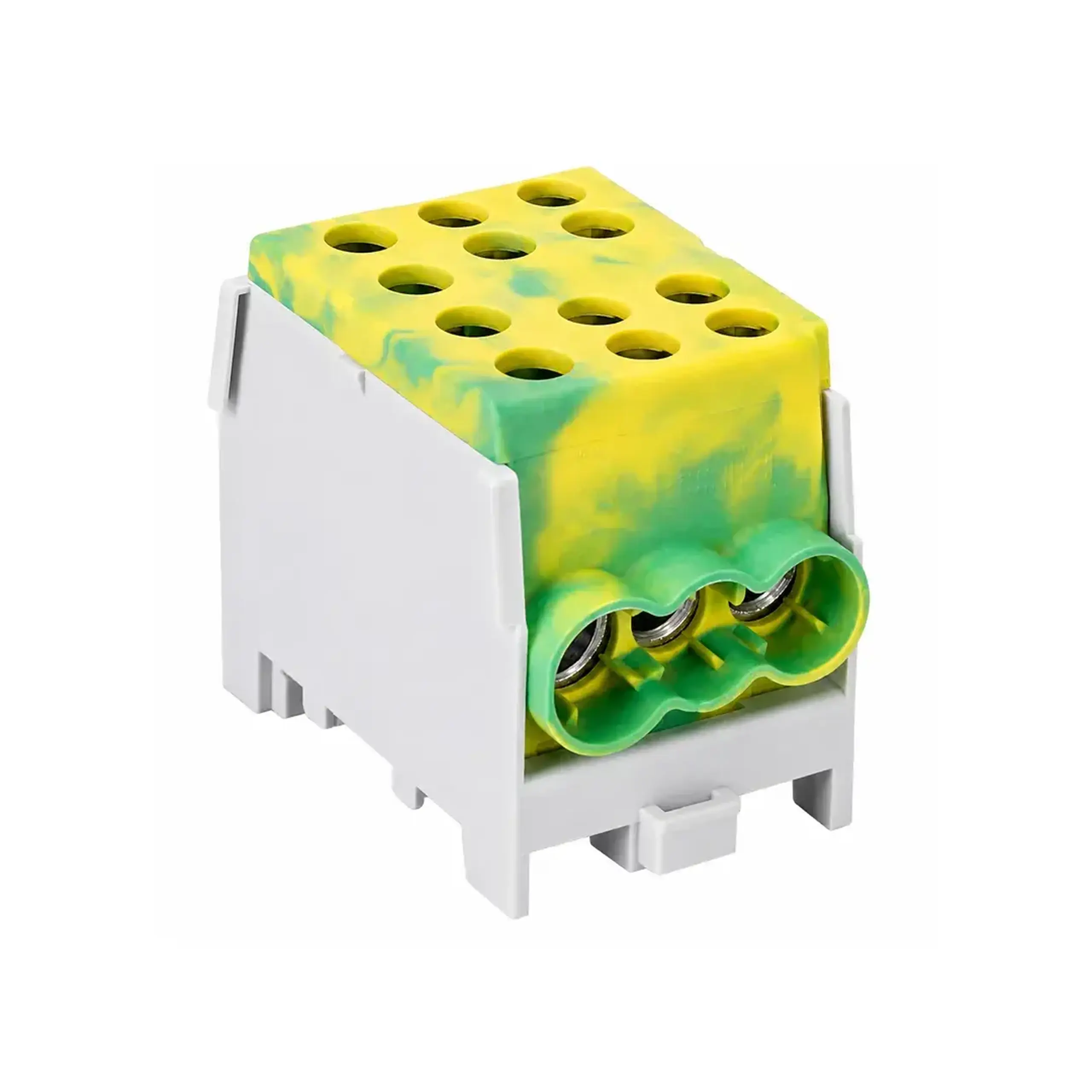 Bloc de distribuție Galben/Verde 125 A Elvon - Ieșire 1 x 6 - 35/4 x 2.5 - 25 mm²