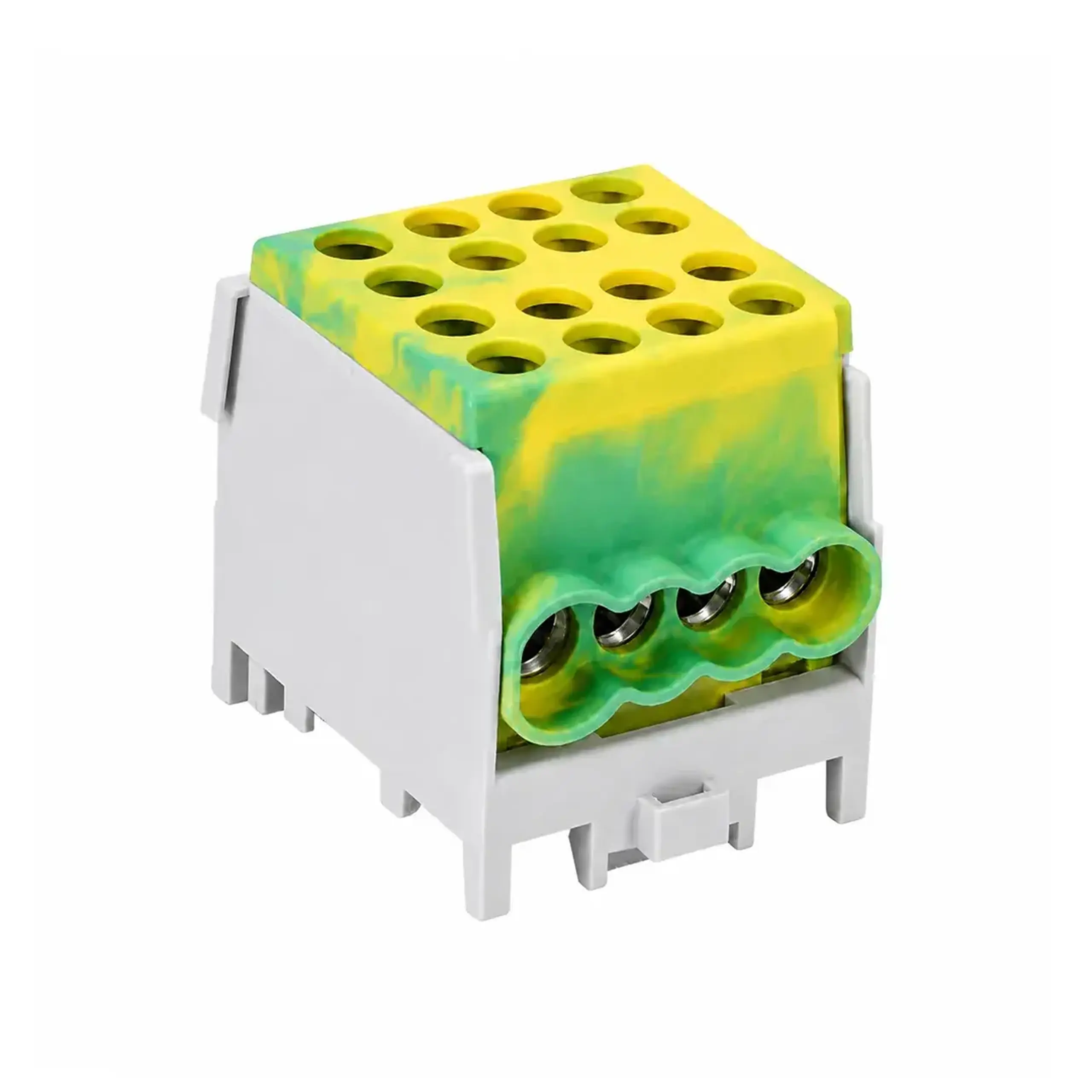 Bloc de distribuție Galben/Verde 125 A Elvon - Ieșire 1 x 2.5 - 25/6 x 2.5 - 16 mm²
