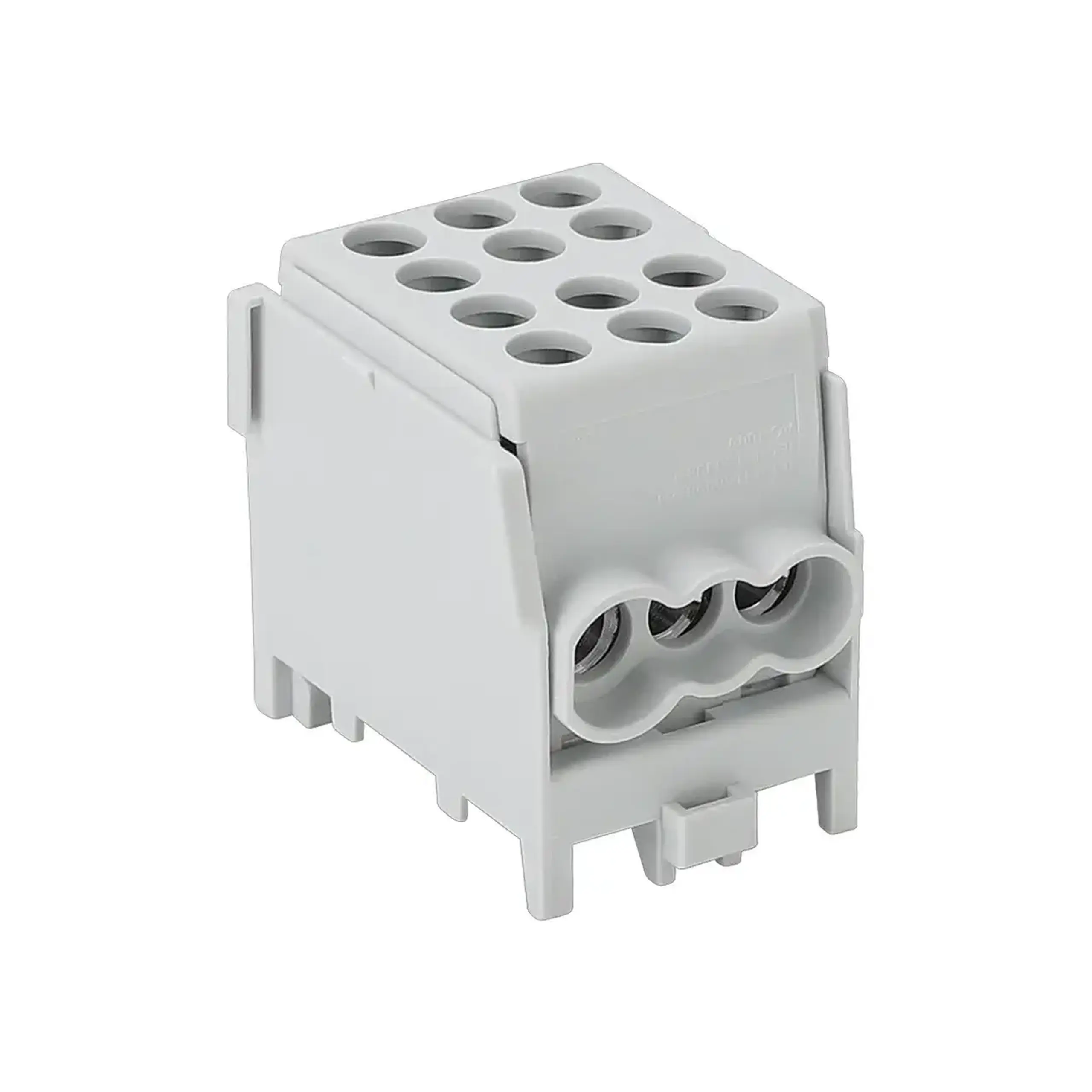 Bloc de distribuție Gri 100 A Elvon - Ieșire 1 x 2.5 - 25/4 x 2.5 - 16 mm²