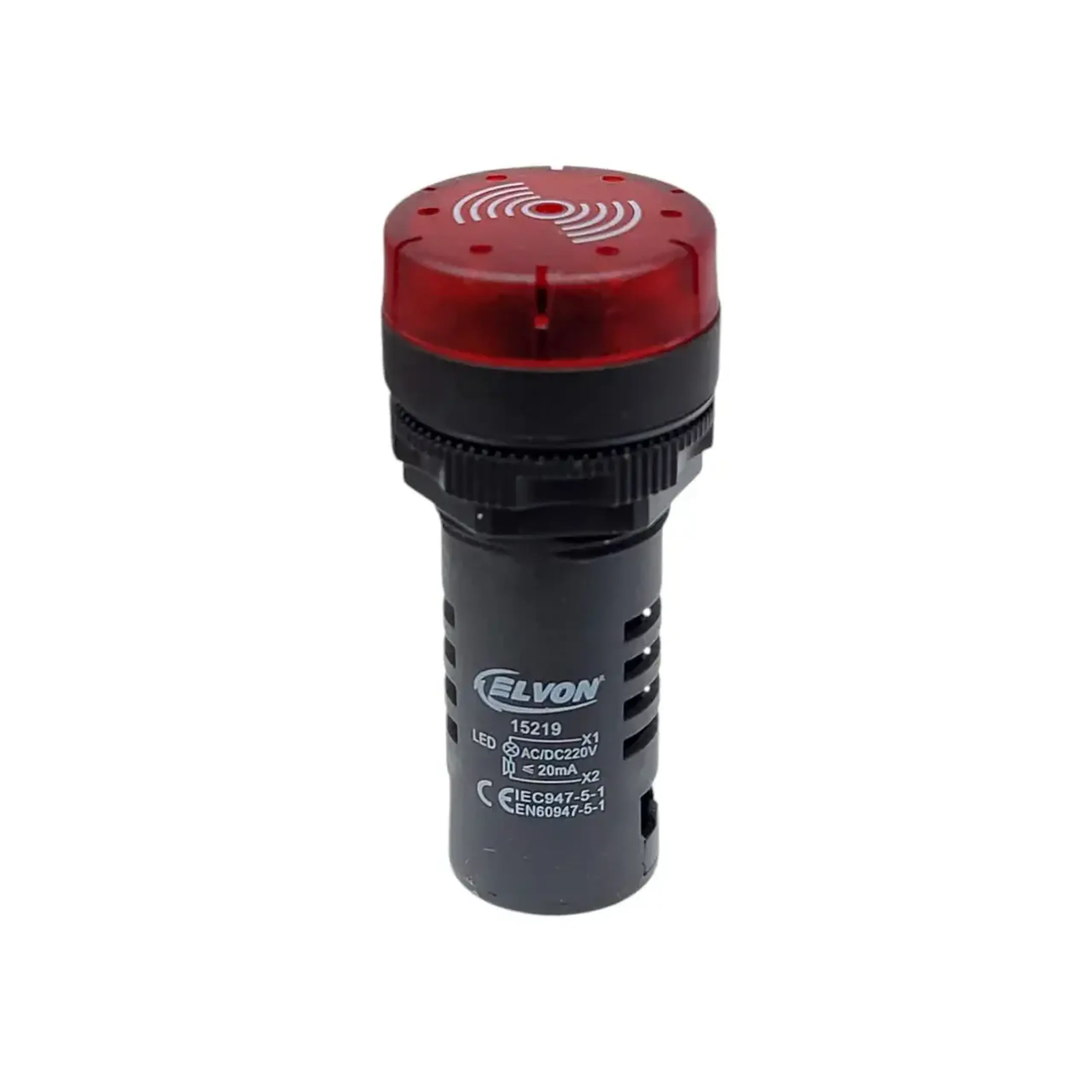 Sonerie cu iluminație 220 V AC/DC Roșu Elvon