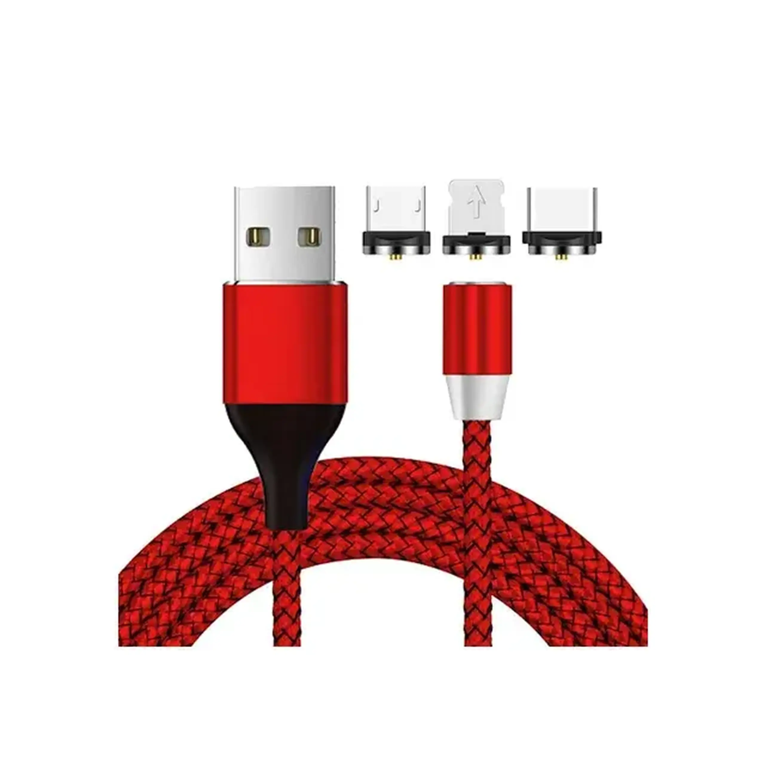 Cablu 3 în 1 USB A - MicroUSB/Type C/Lightning 1.2 m G4-17