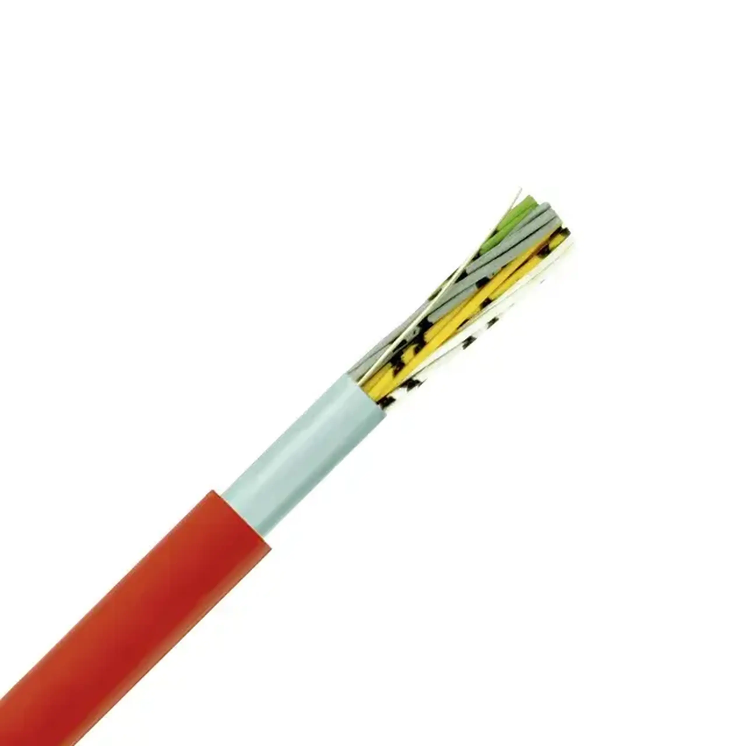 Cablu alarmă ecranat J-H (ST)H BMK 8 * 0.8 mm² 8 x 0.8 mm² Roșu Cupru